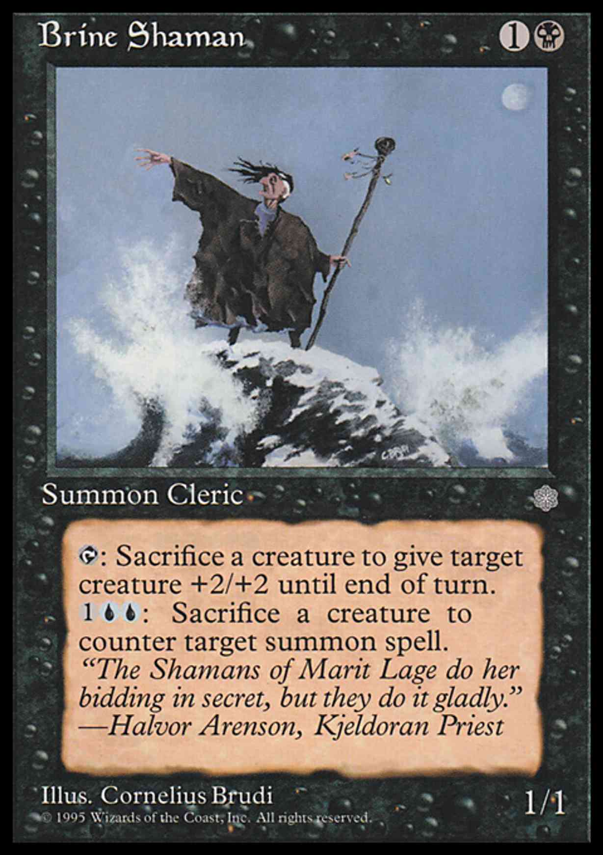 Brine Shaman magic card front