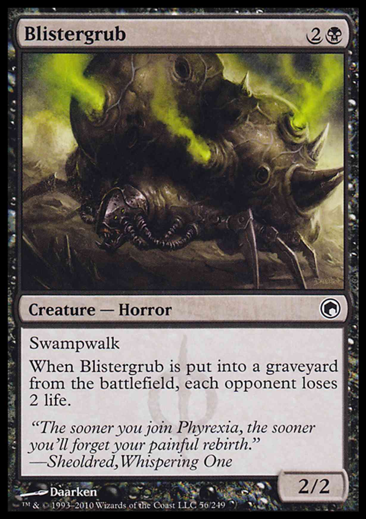 Blistergrub magic card front
