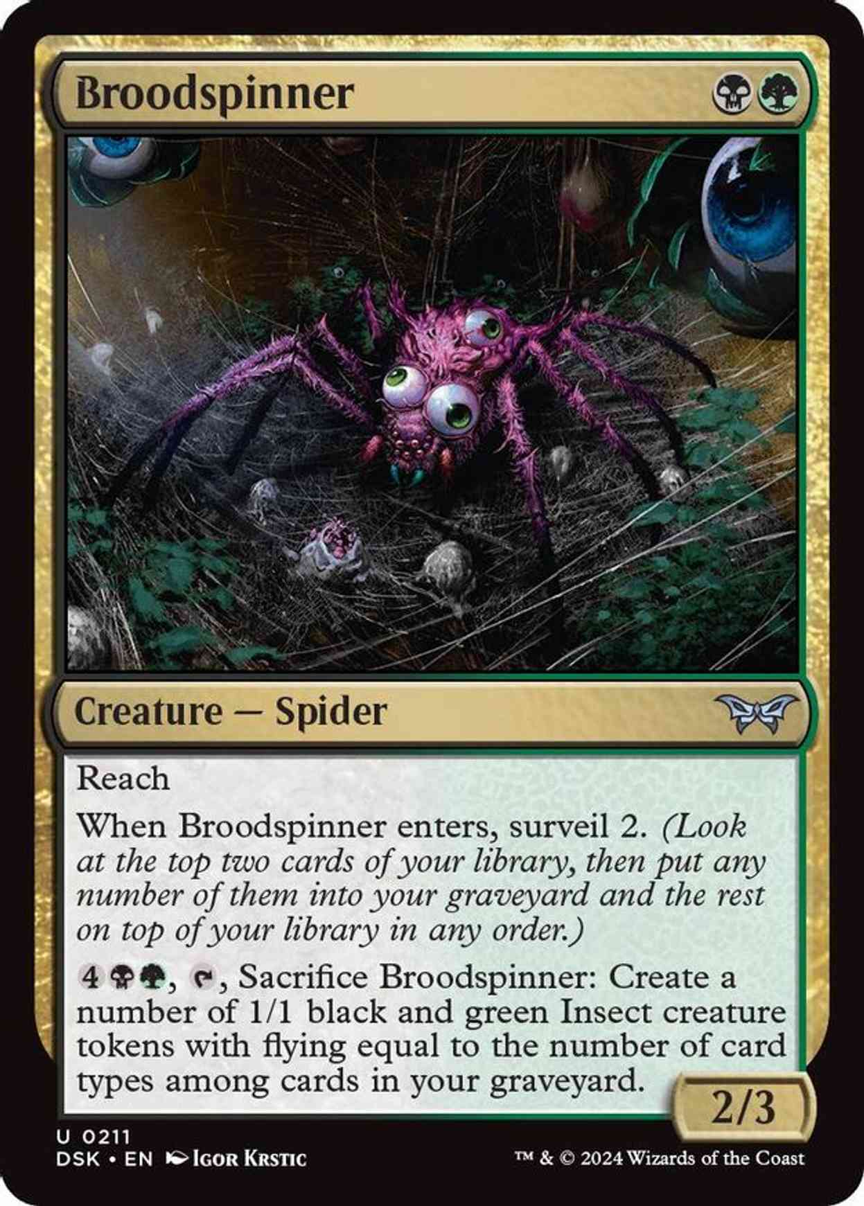 Broodspinner magic card front