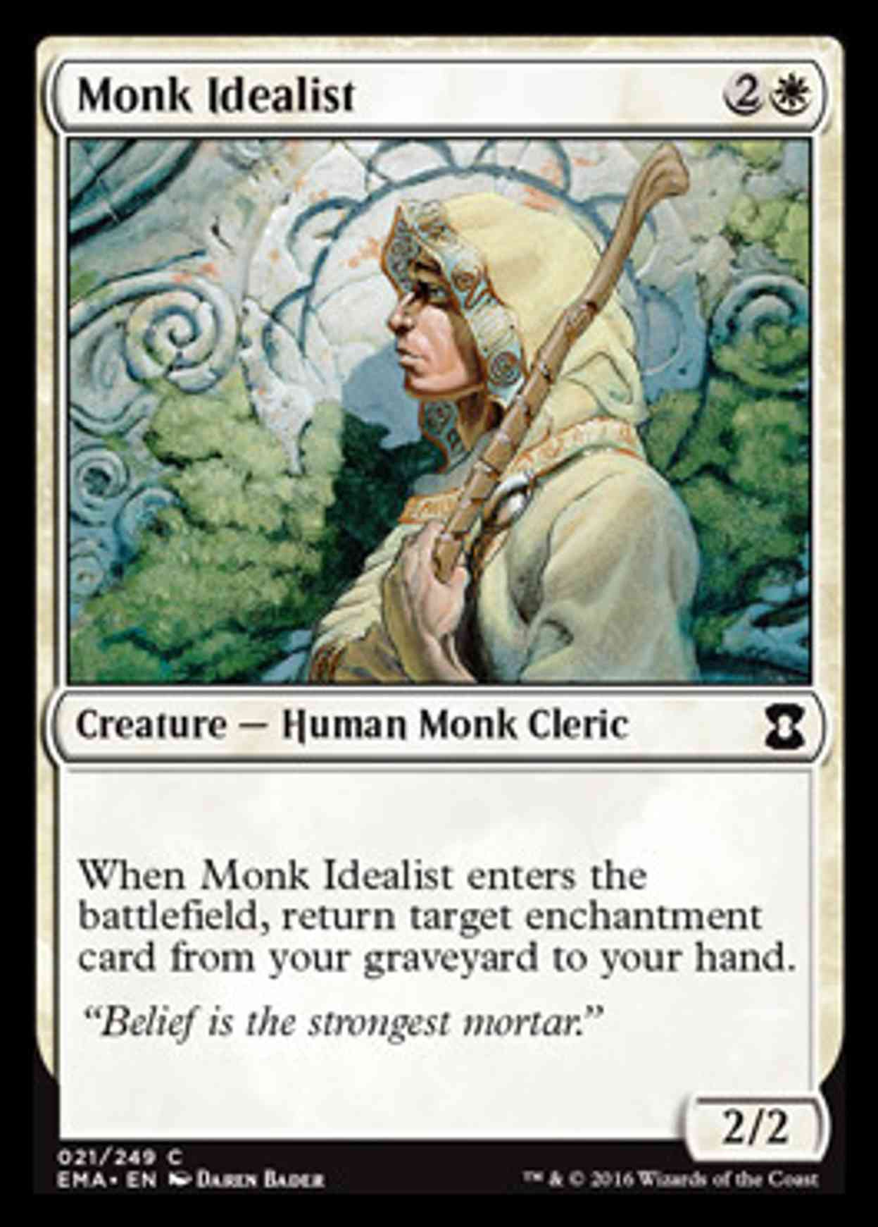Monk Idealist magic card front