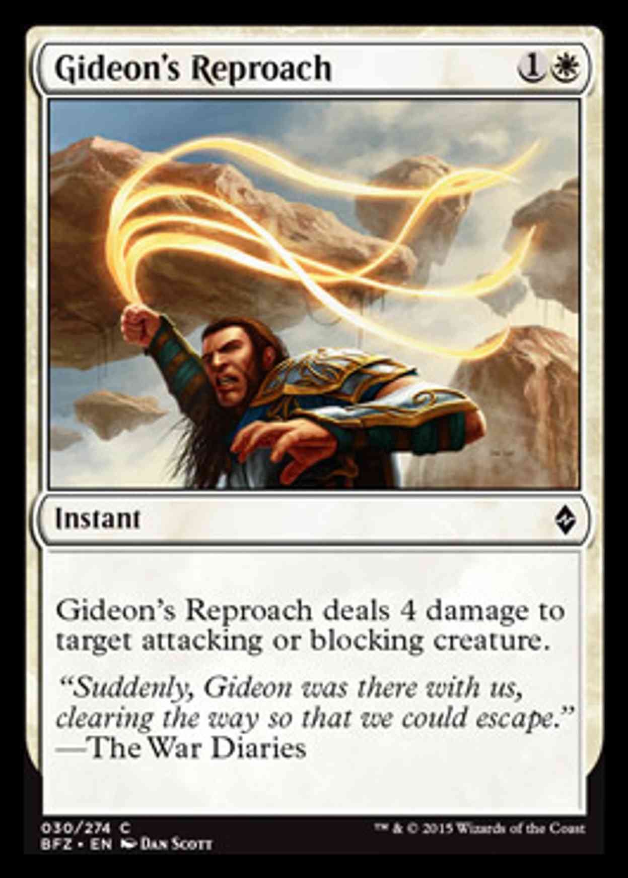 Gideon's Reproach magic card front