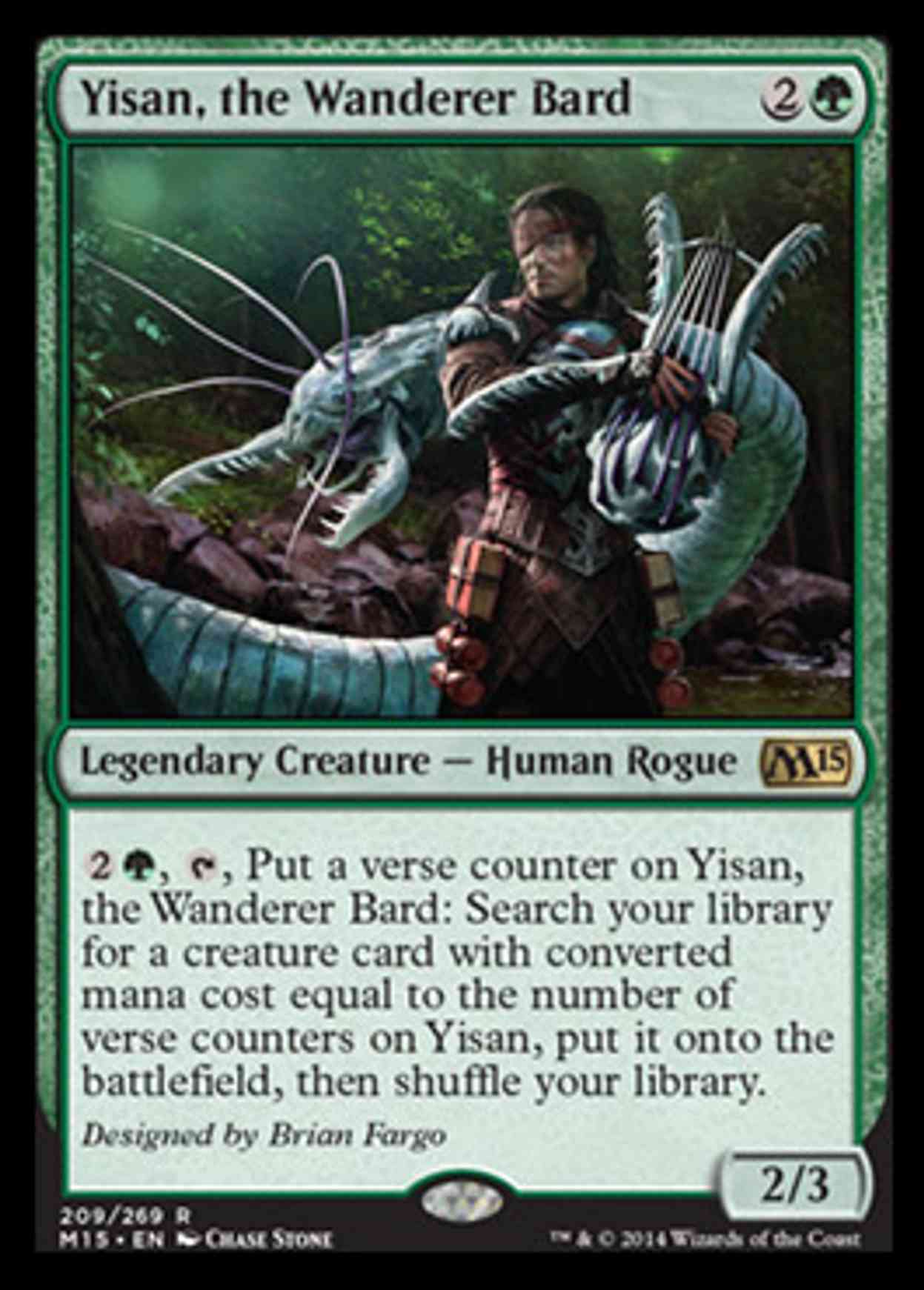 Yisan, the Wanderer Bard magic card front