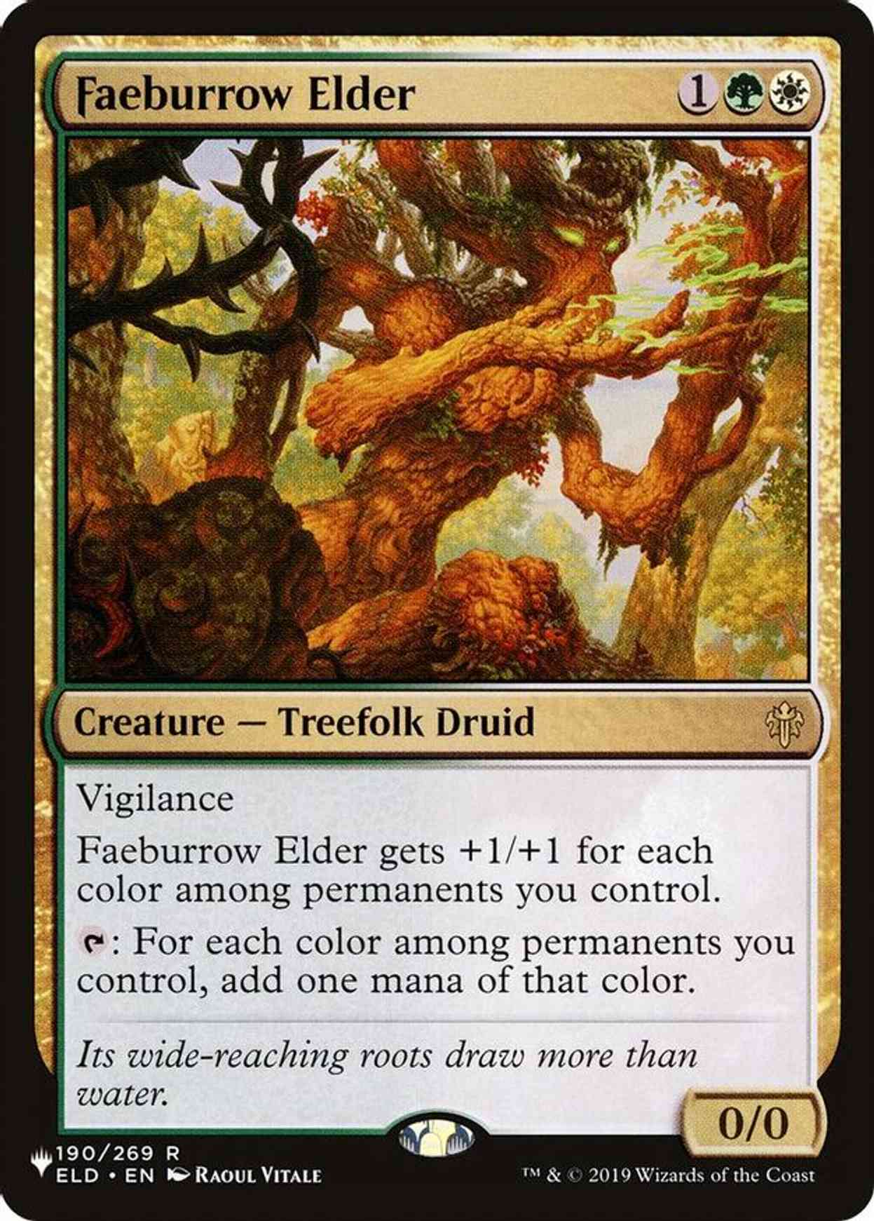 Faeburrow Elder magic card front