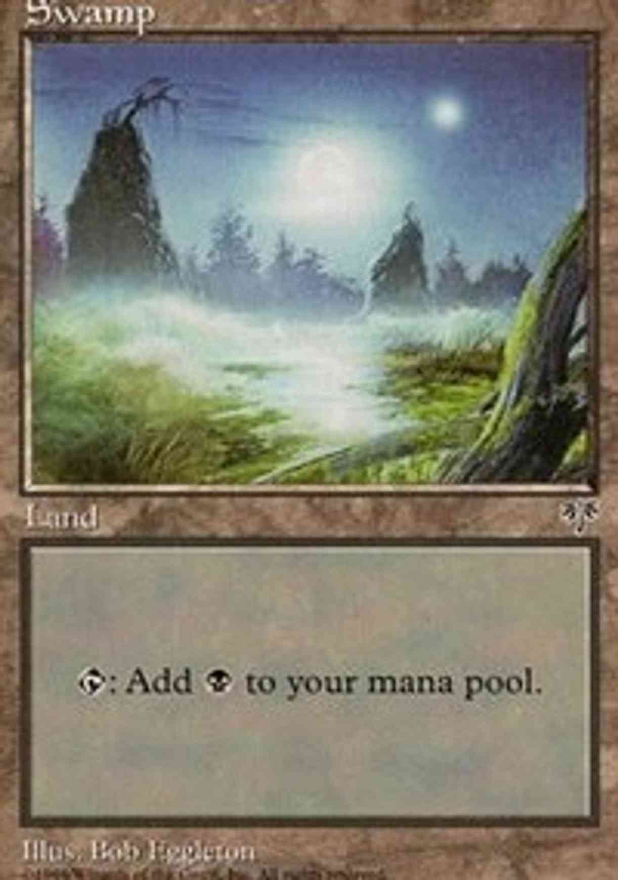 Swamp (Foggy Night) magic card front