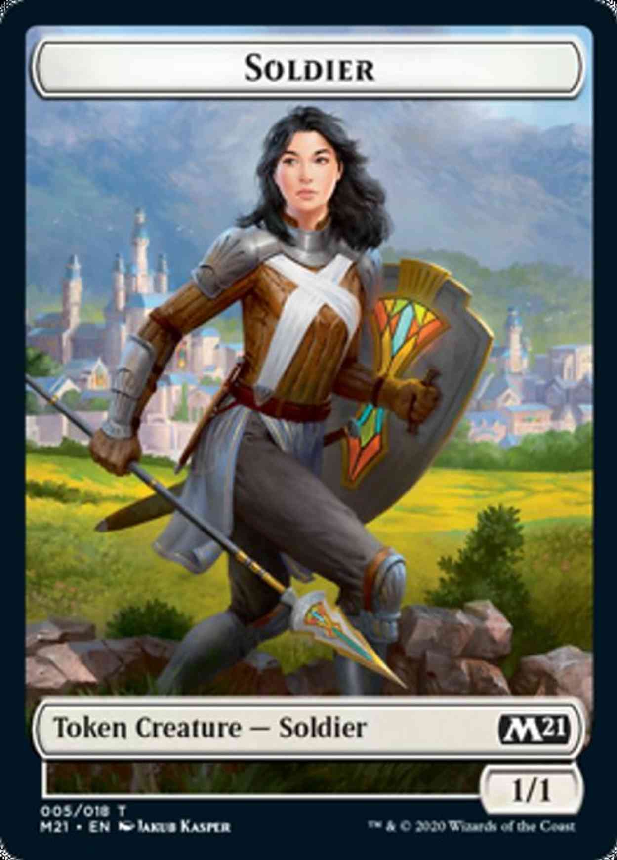 Soldier Token magic card front