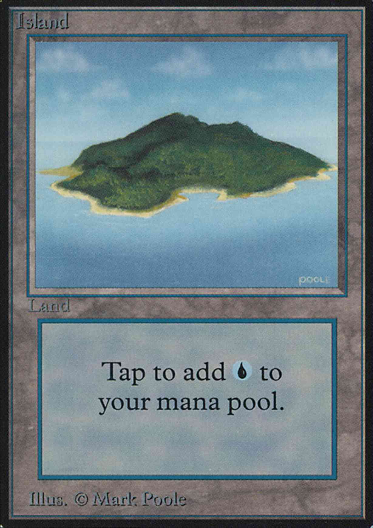 Island (B) magic card front