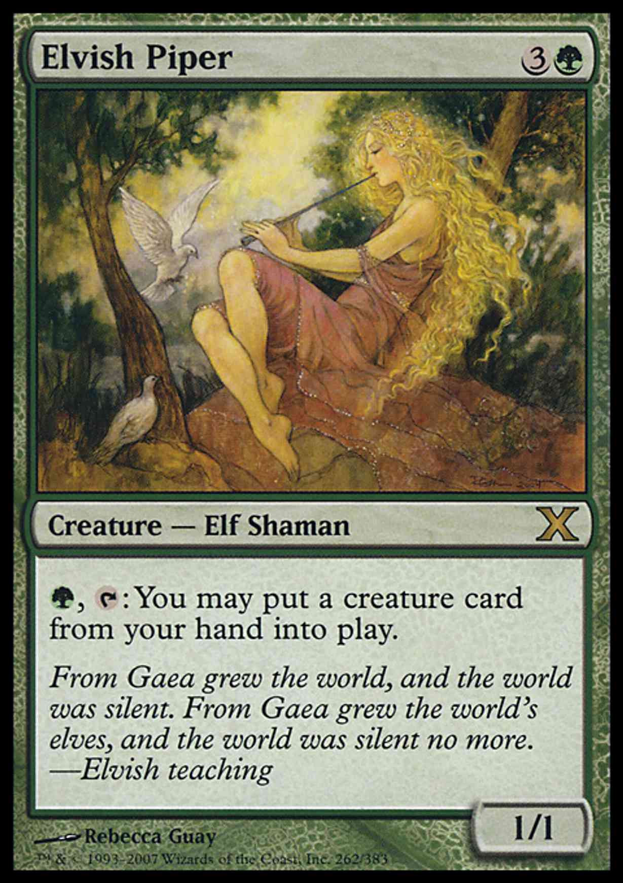 Elvish Piper magic card front