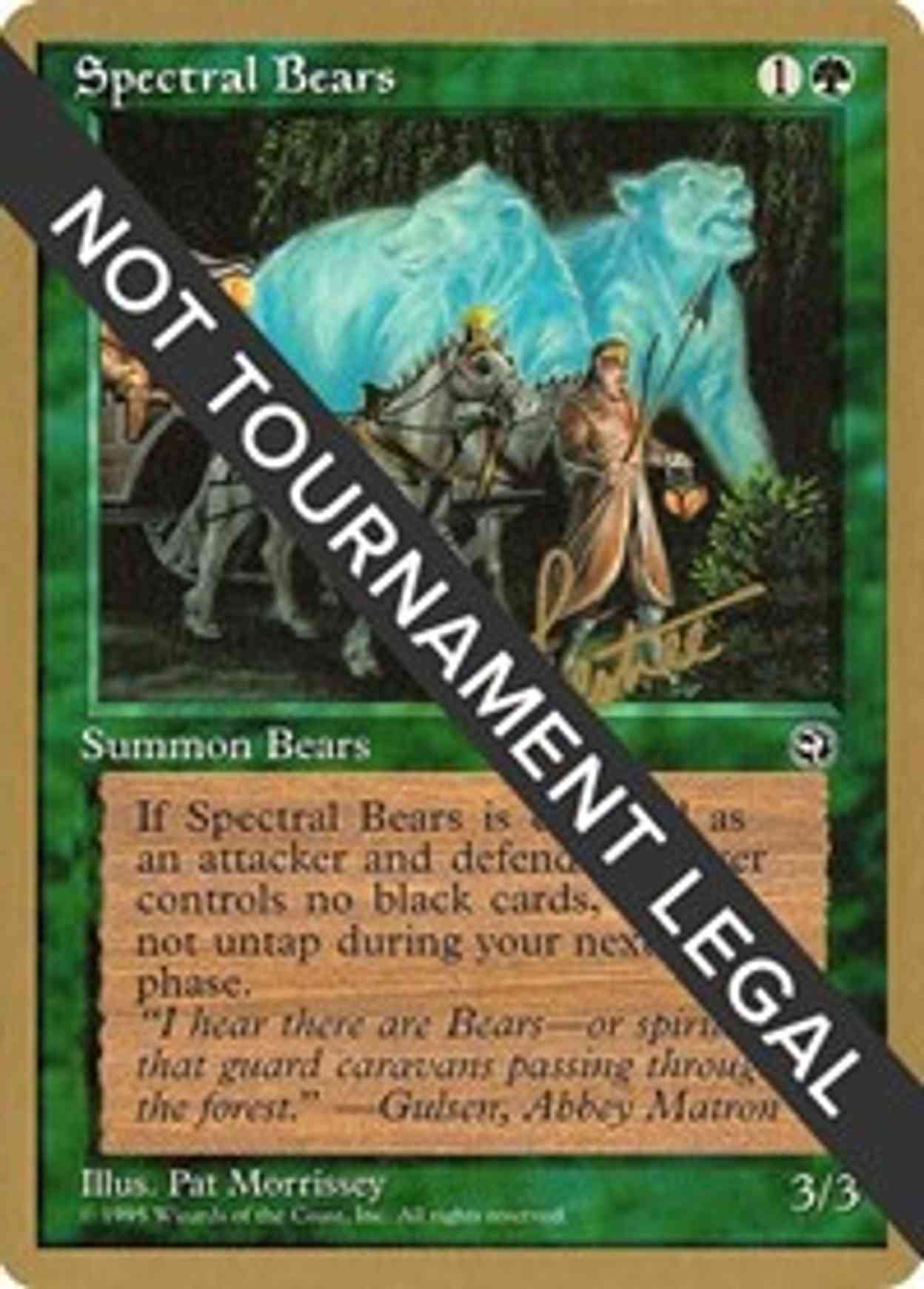 Spectral Bears - 1996 Bertrand Lestree (HML) magic card front