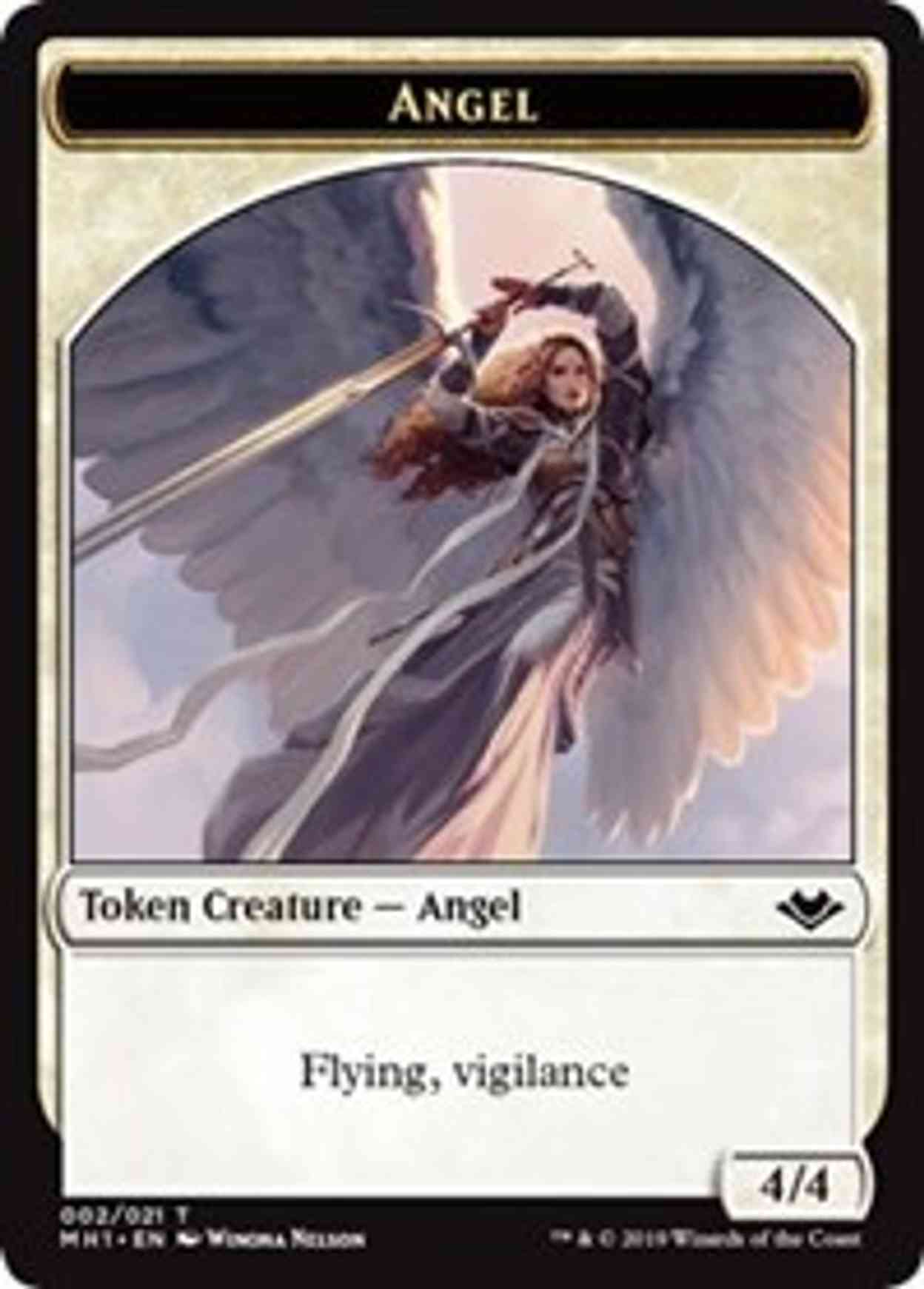 Angel (002) // Illusion (005) Double-sided Token magic card front