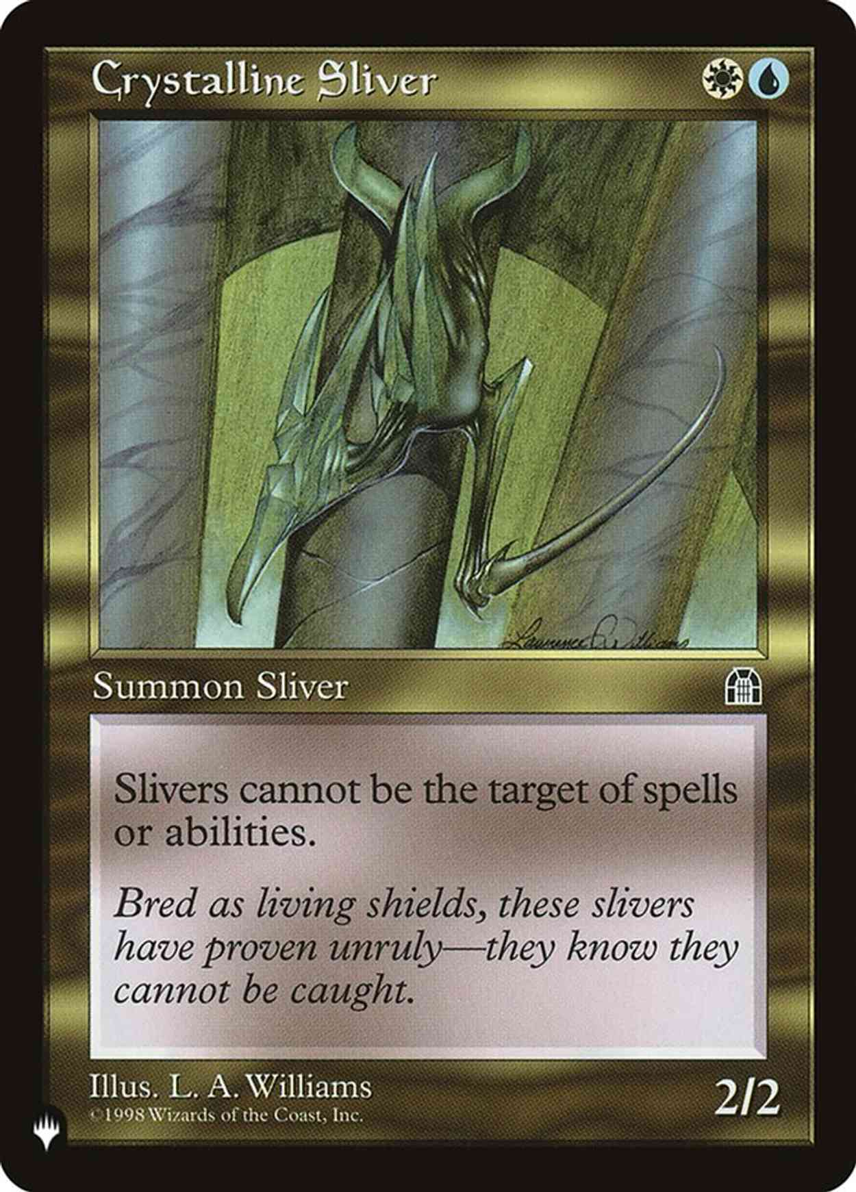 Crystalline Sliver magic card front