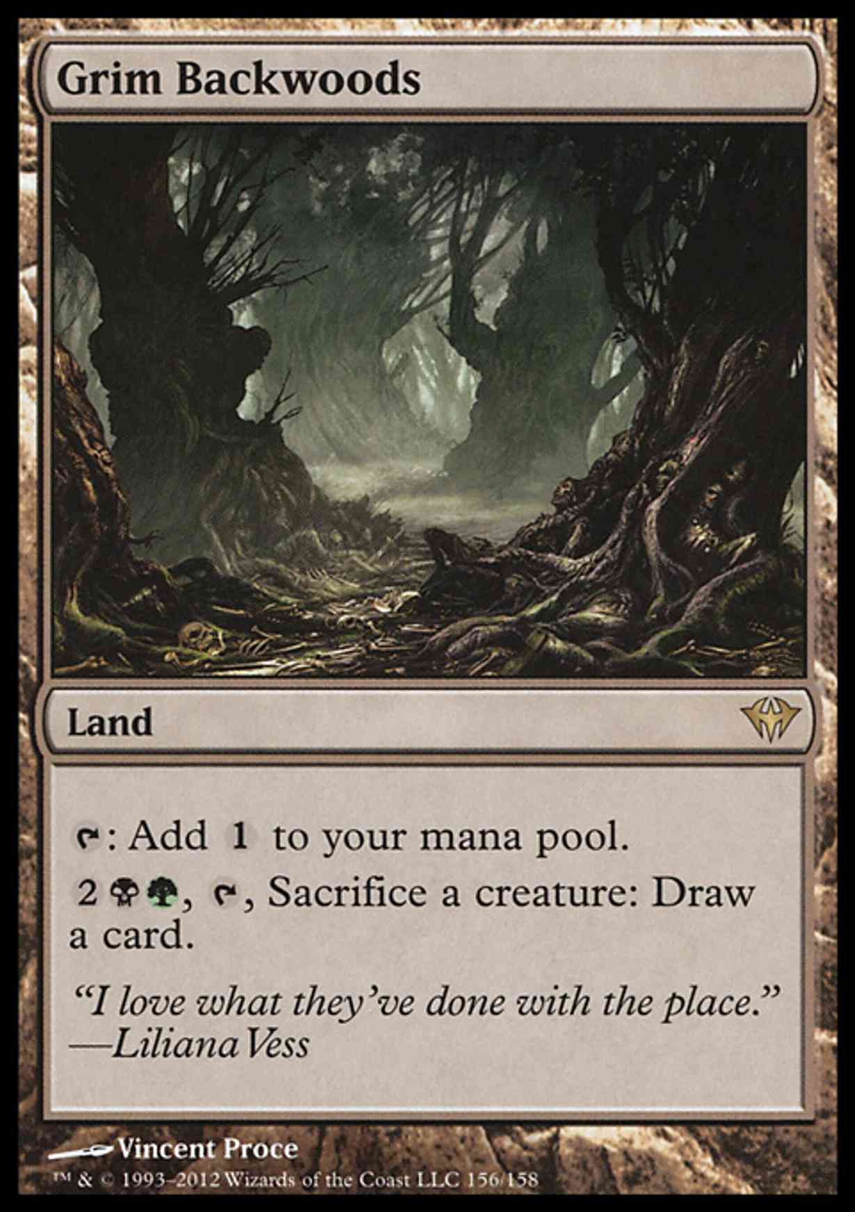 Grim Backwoods magic card front