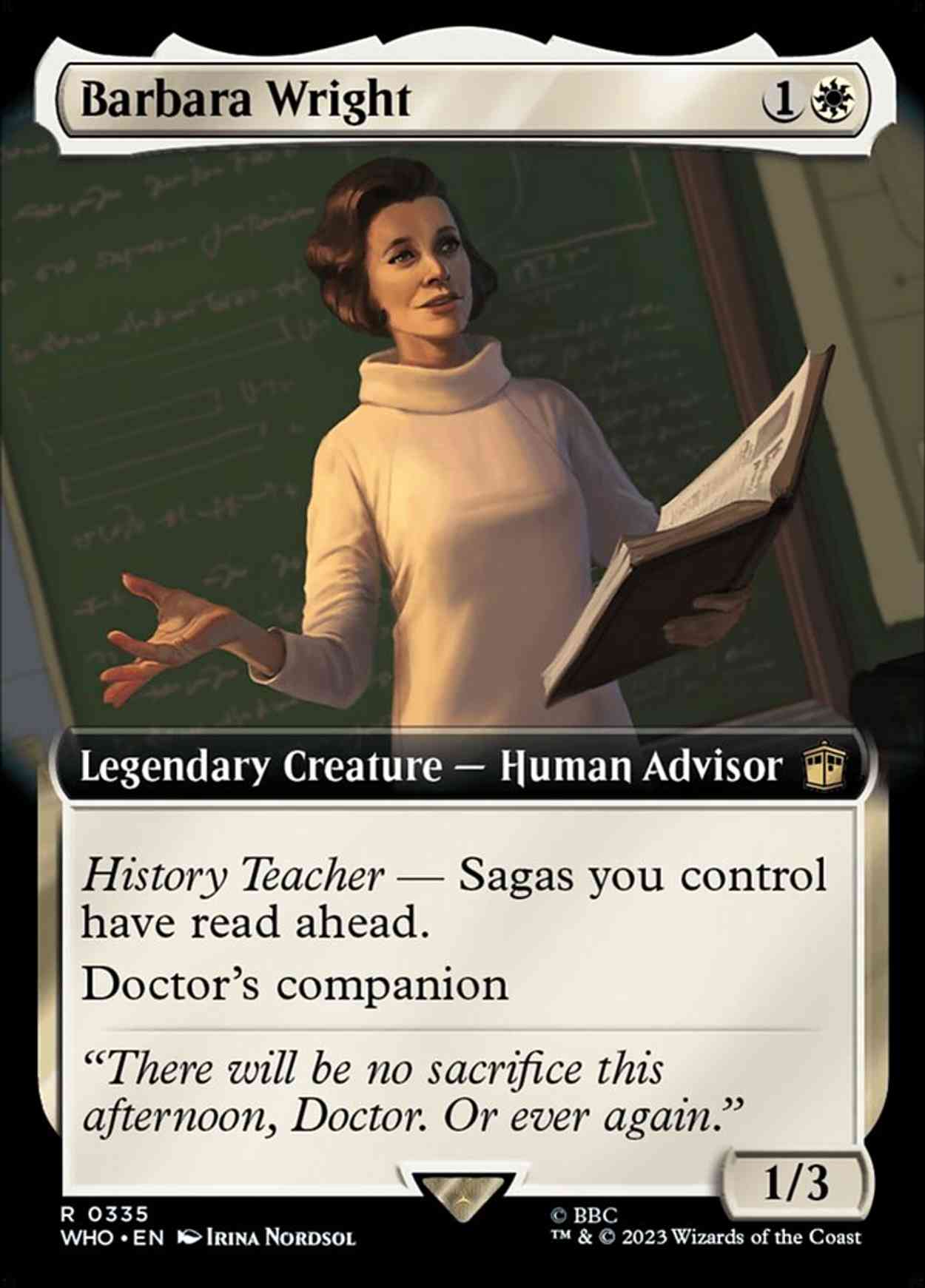 Barbara Wright (Extended Art) magic card front