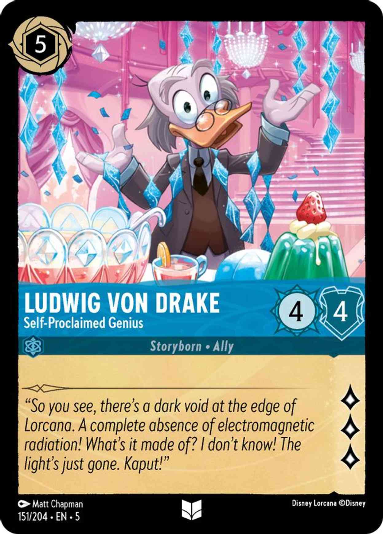 Ludwig Von Drake - Self-Proclaimed Genius magic card front