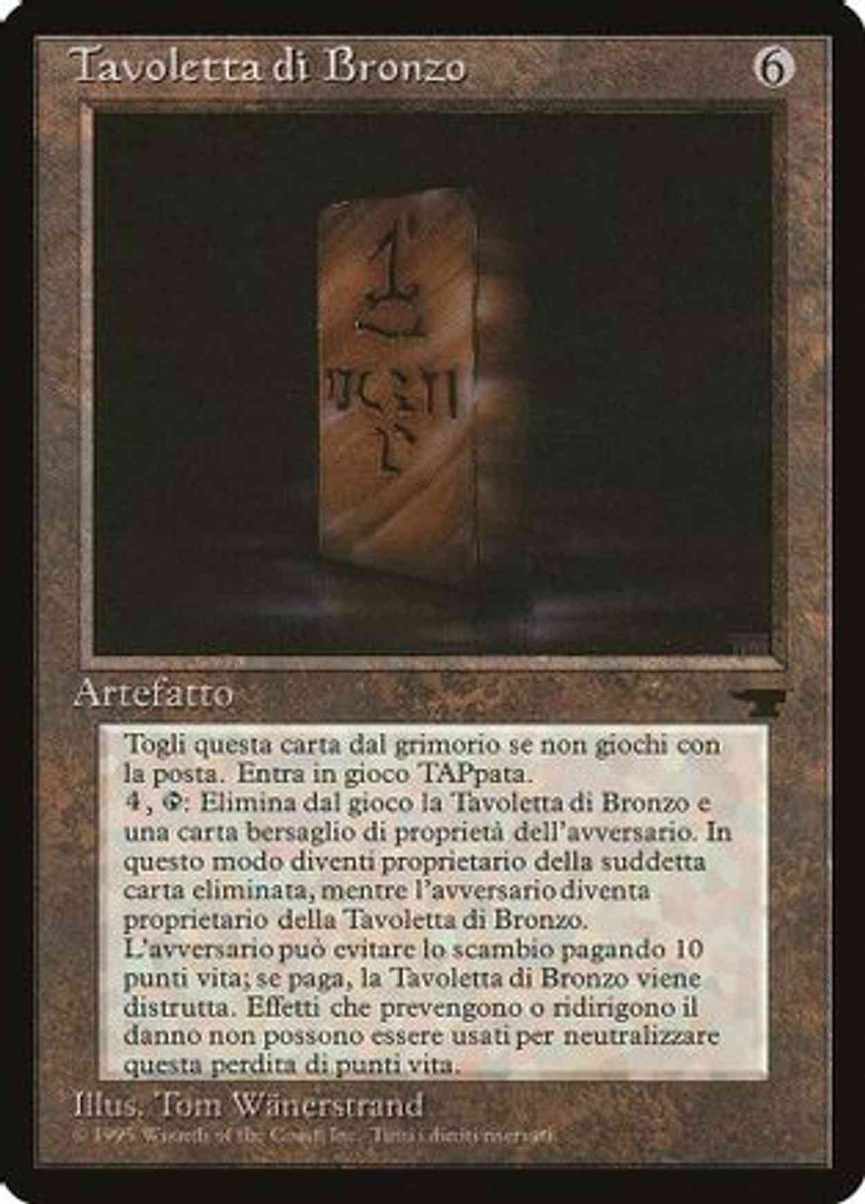 Bronze Tablet (Italian) - "Tavoletta di Bronzo" magic card front