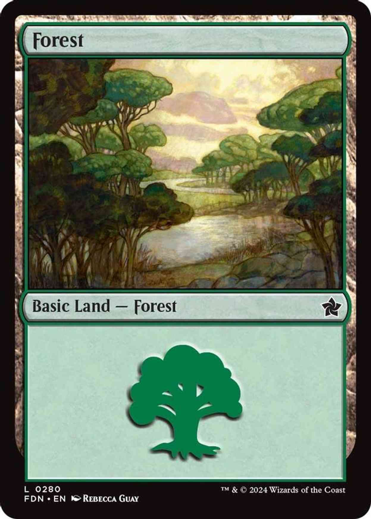 Forest (0280) magic card front