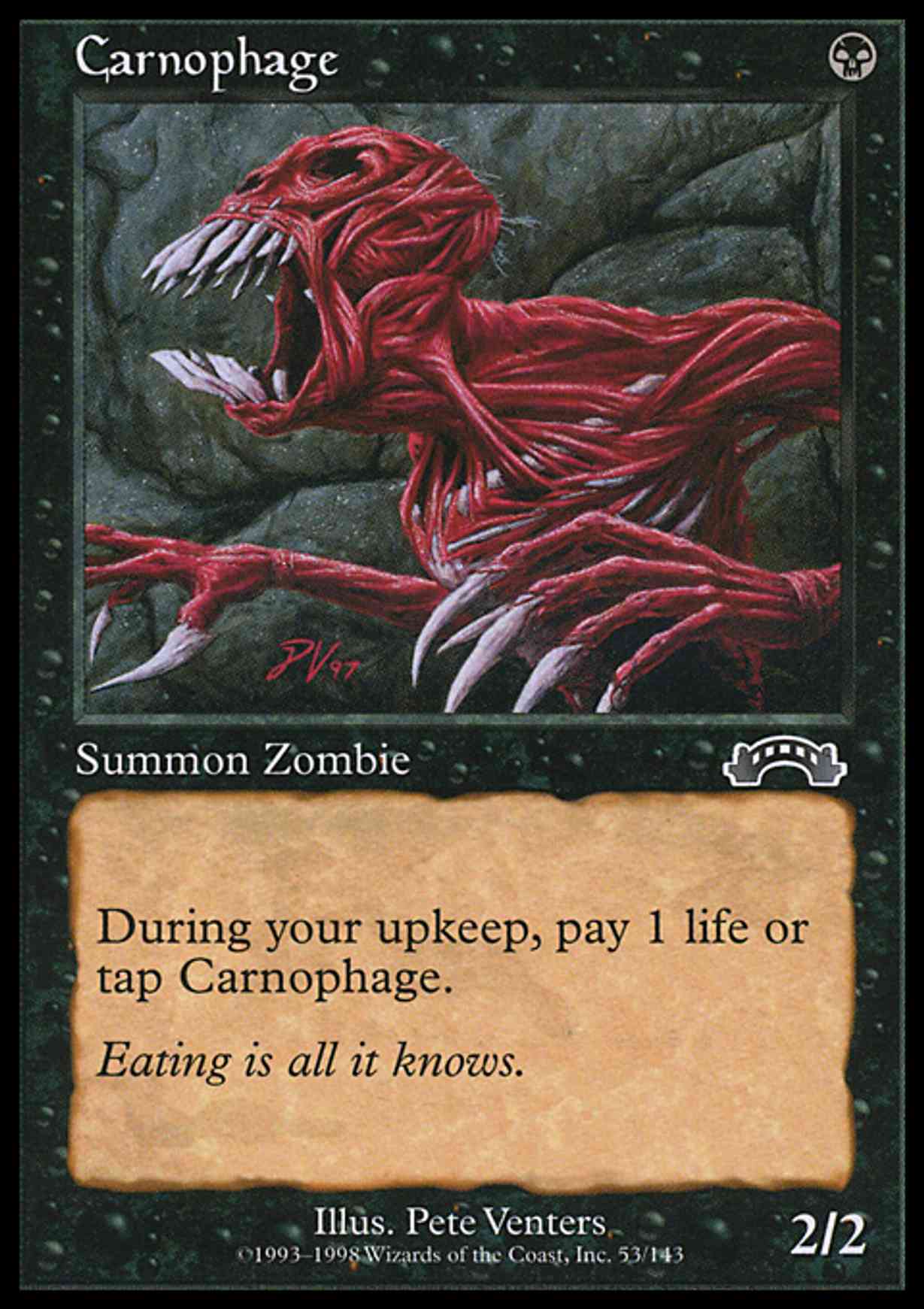 Carnophage magic card front