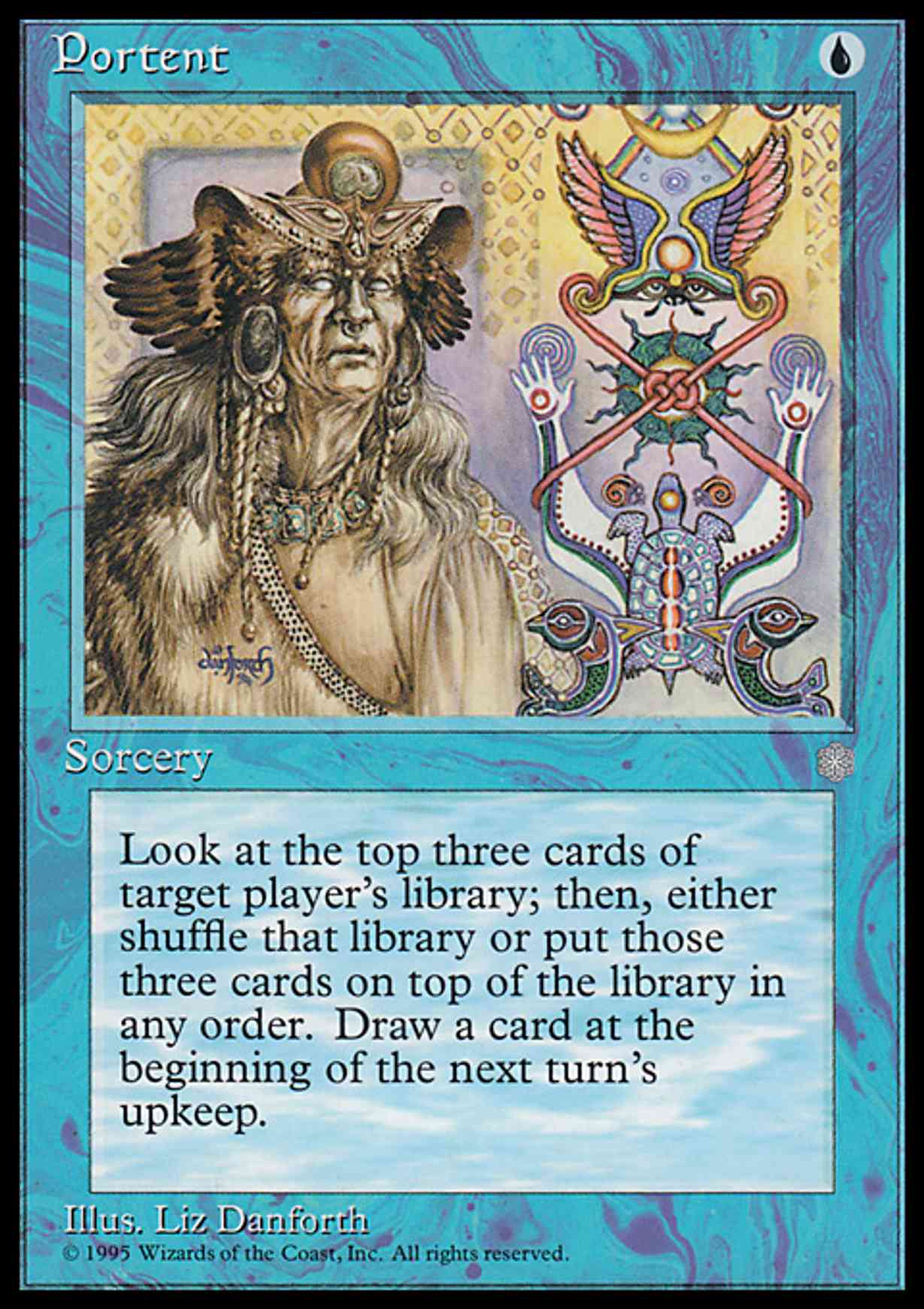Portent magic card front