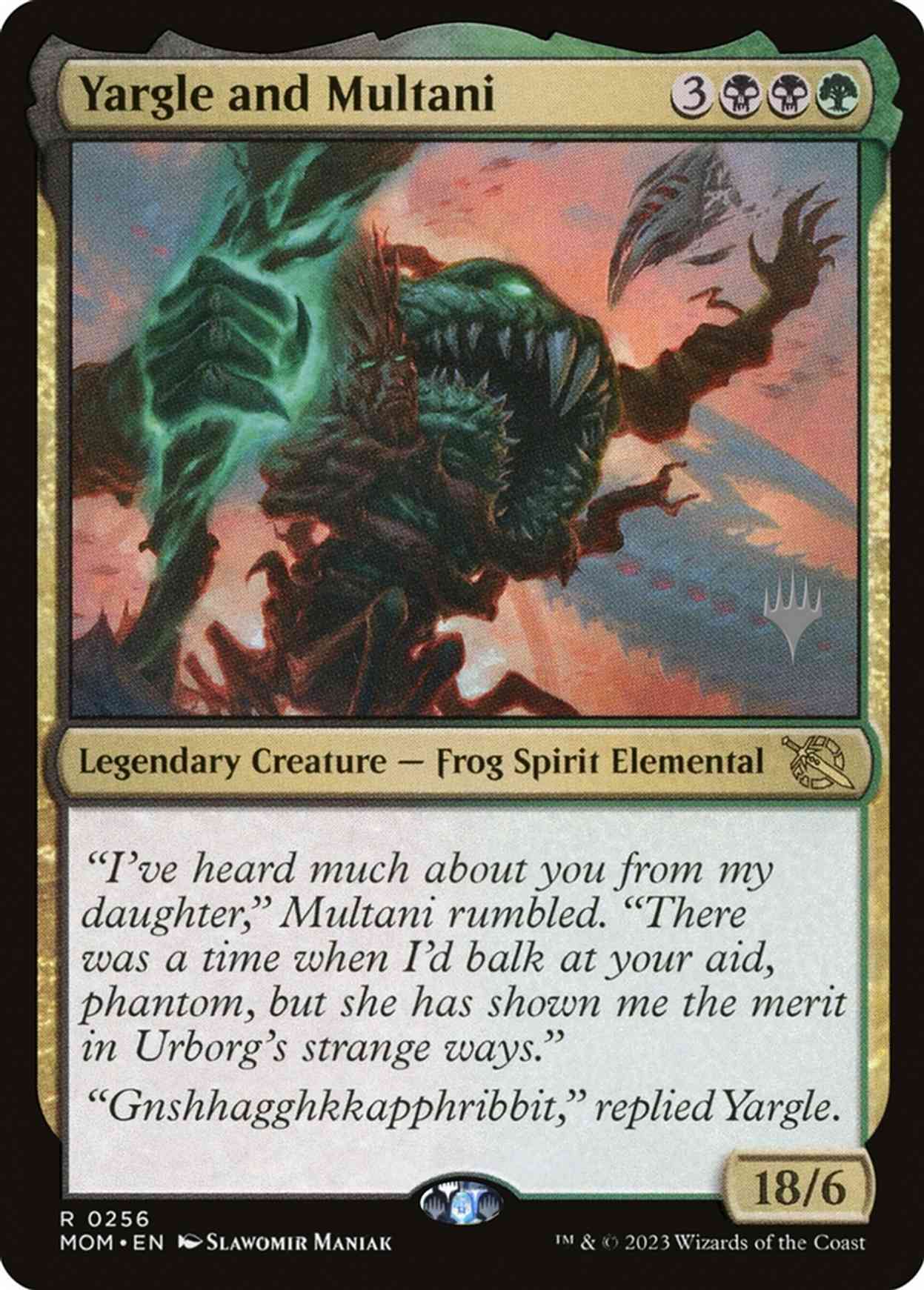 Yargle and Multani magic card front