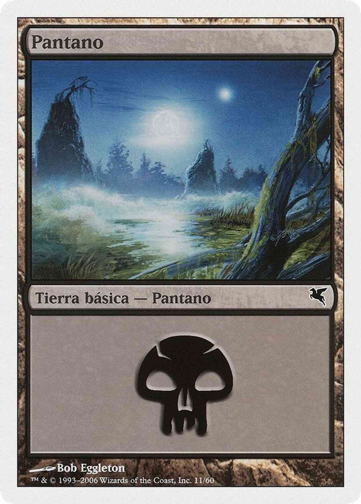 Swamp (Spanish) - "Pantano" (E11) magic card front