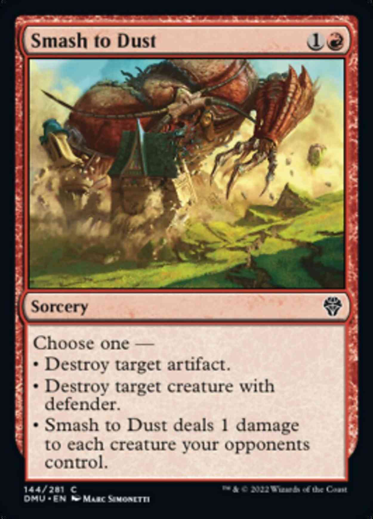 Smash to Dust magic card front