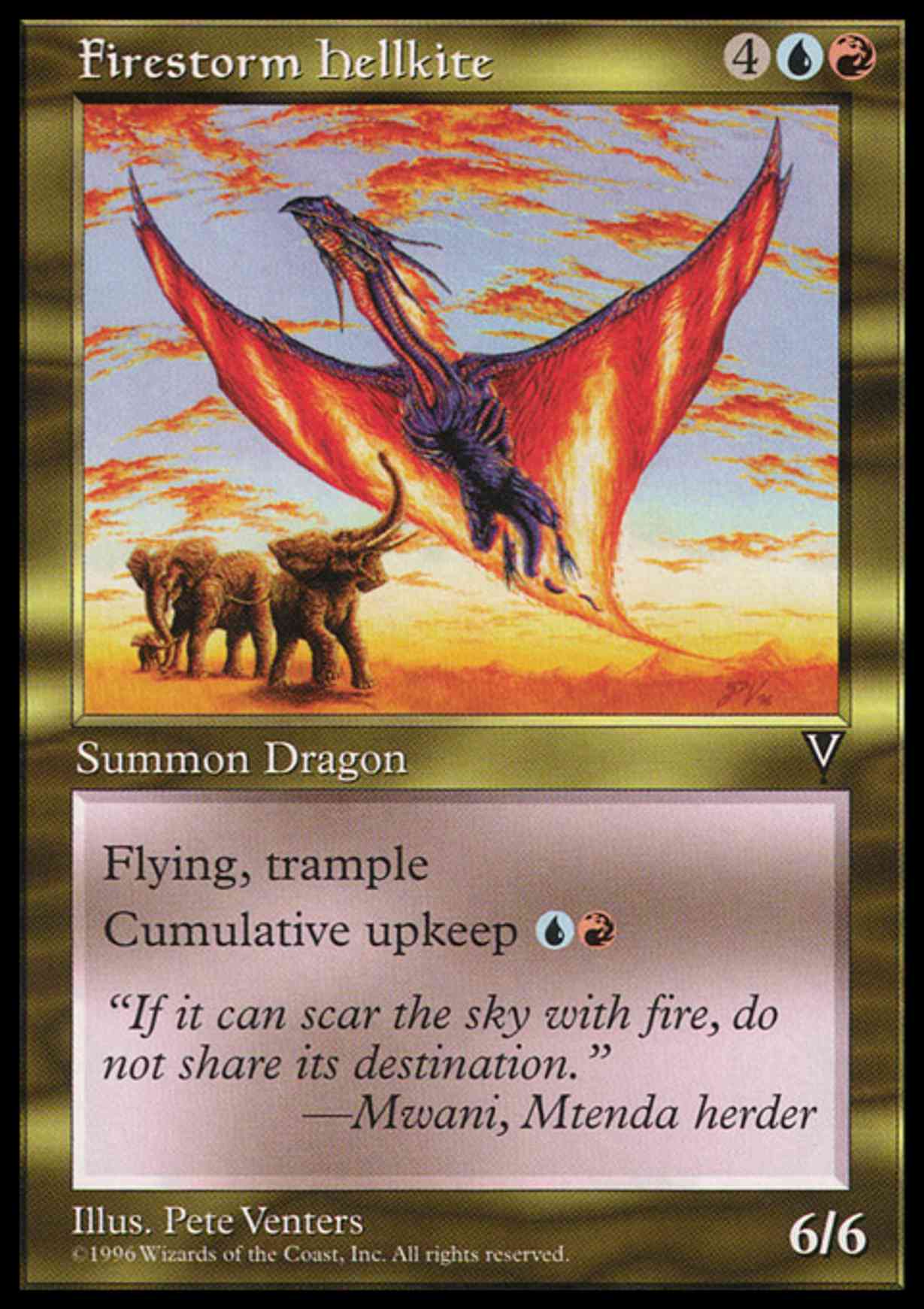 Firestorm Hellkite magic card front
