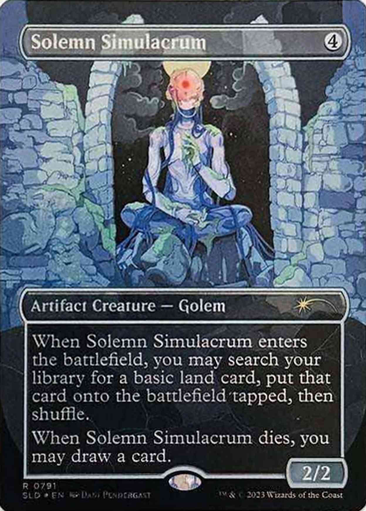 Solemn Simulacrum (0791) (Galaxy Foil) magic card front