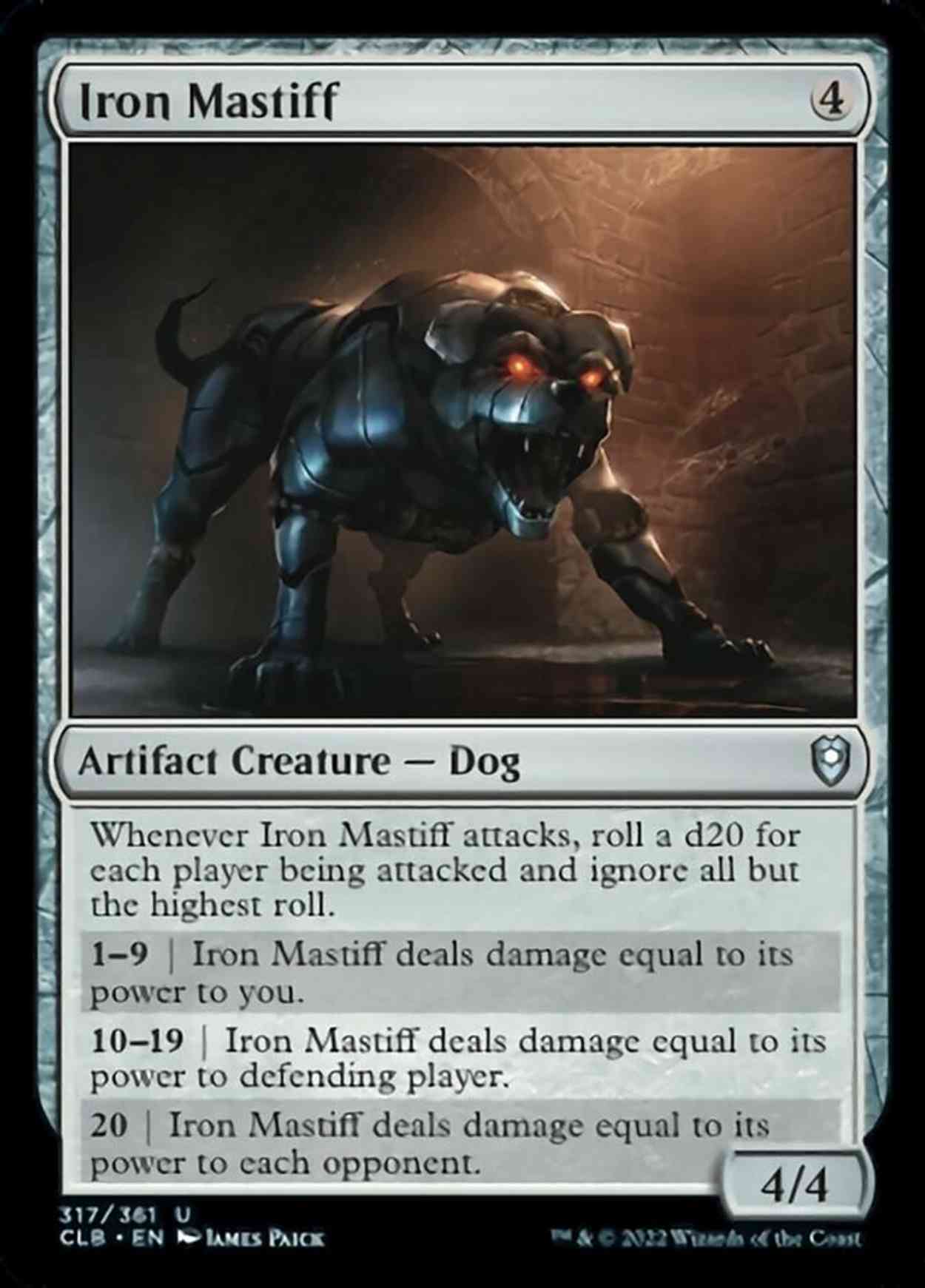 Iron Mastiff magic card front