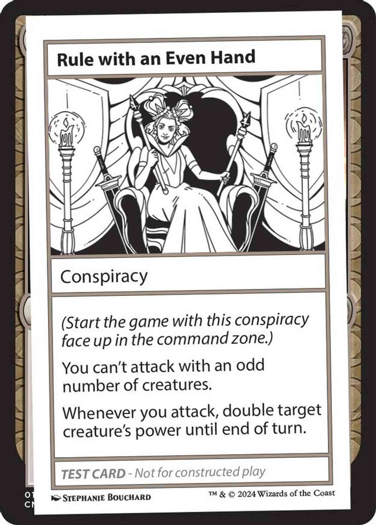 Rule with an Even Hand magic card front