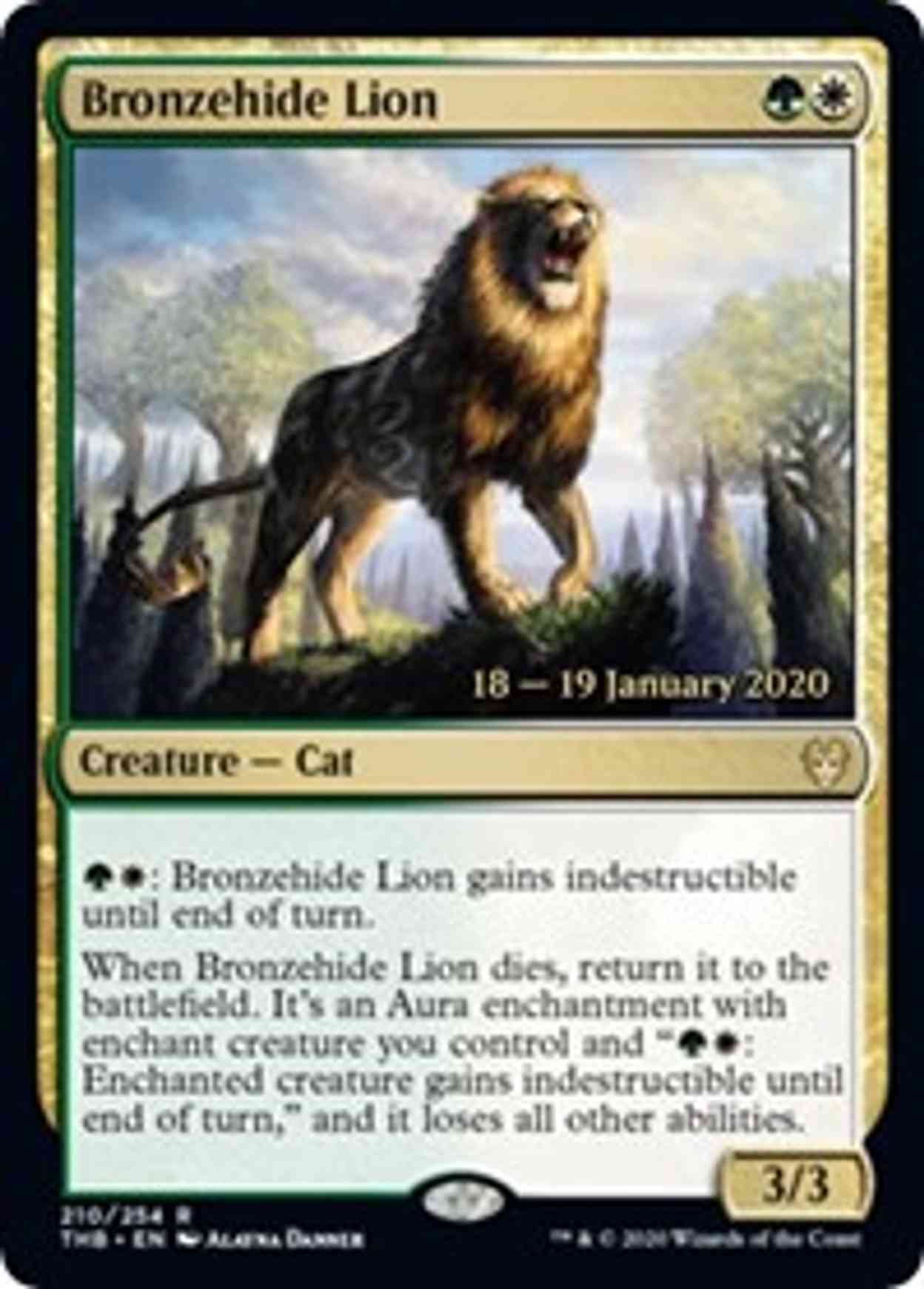 Bronzehide Lion magic card front