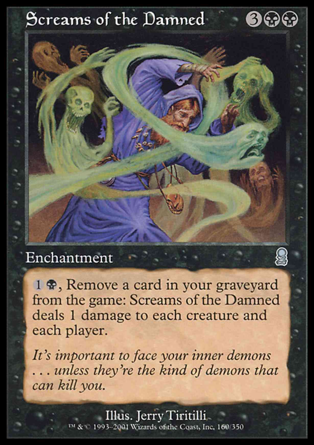 Screams of the Damned magic card front