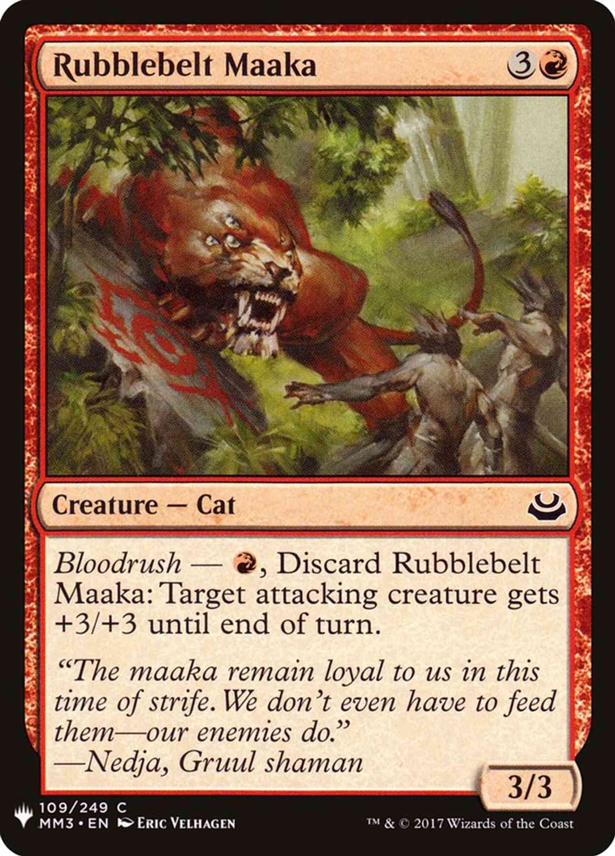 Rubblebelt Maaka magic card front