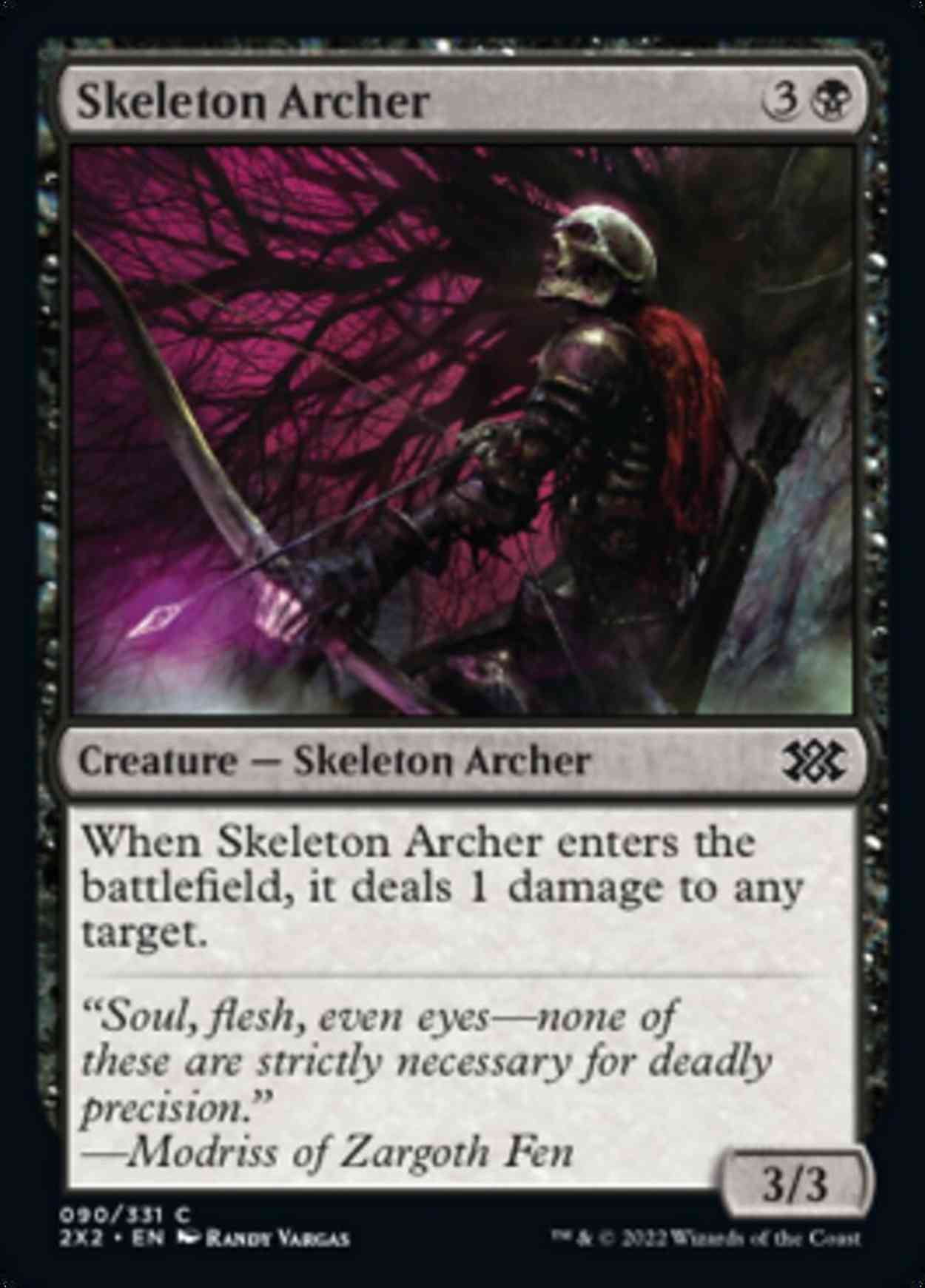 Skeleton Archer magic card front