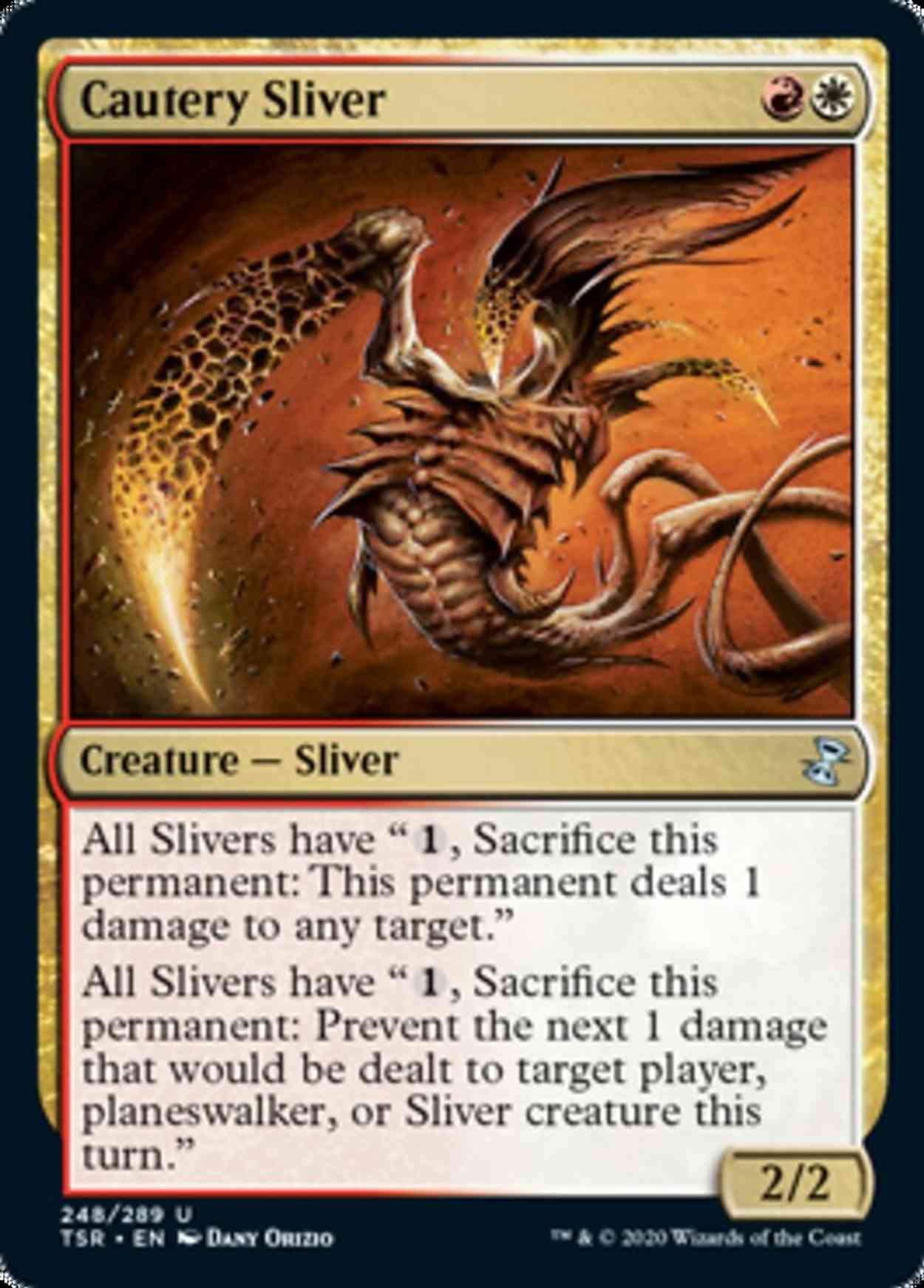Cautery Sliver magic card front