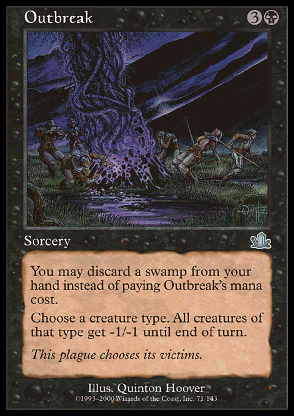 Outbreak magic card front