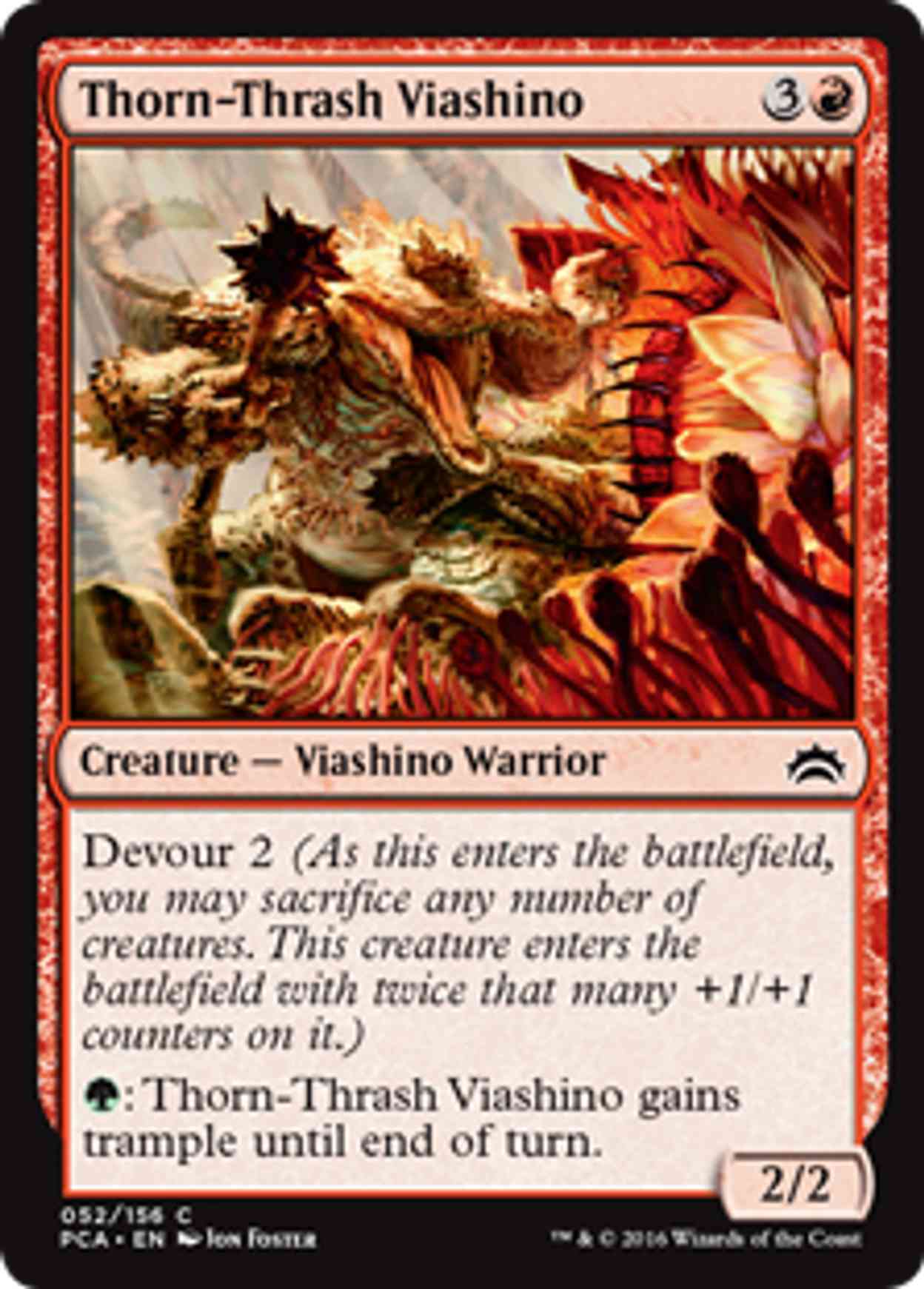Thorn-Thrash Viashino magic card front