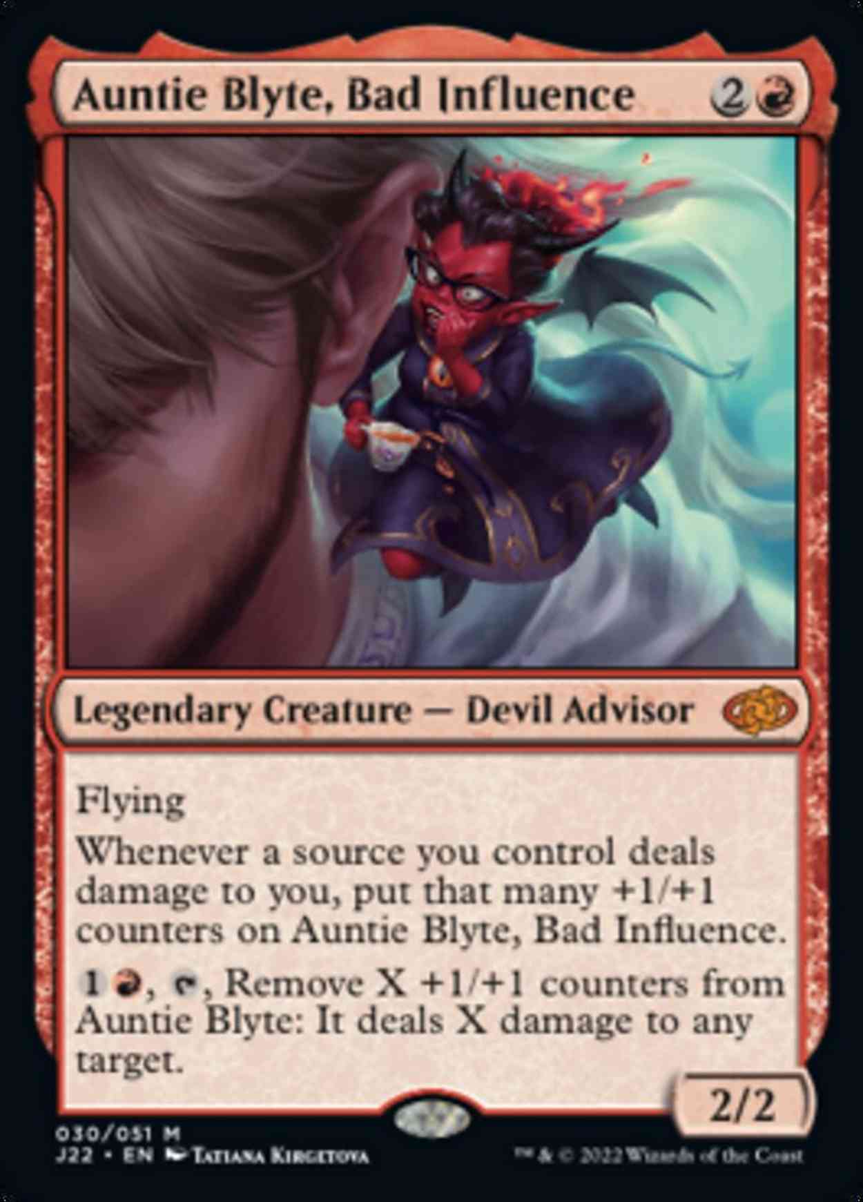 Auntie Blyte, Bad Influence magic card front