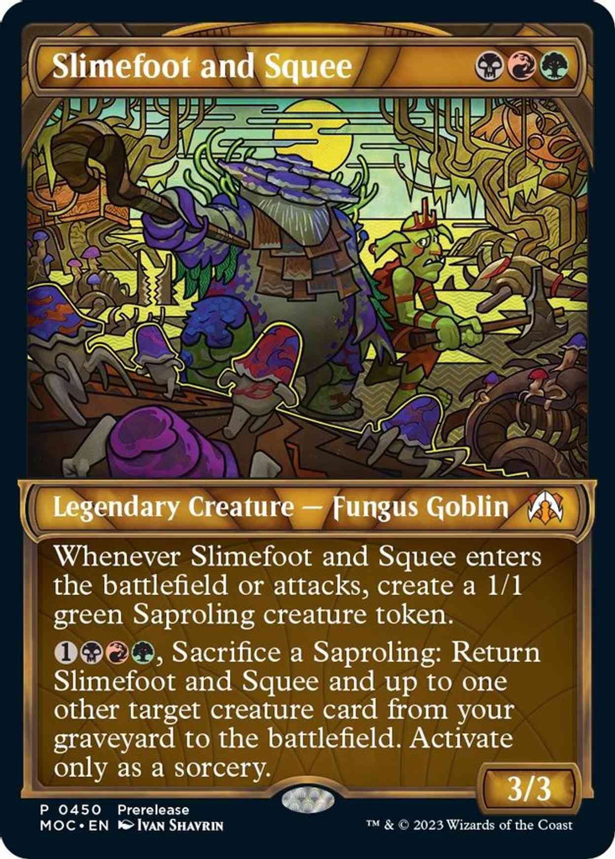 Slimefoot and Squee (Showcase) magic card front