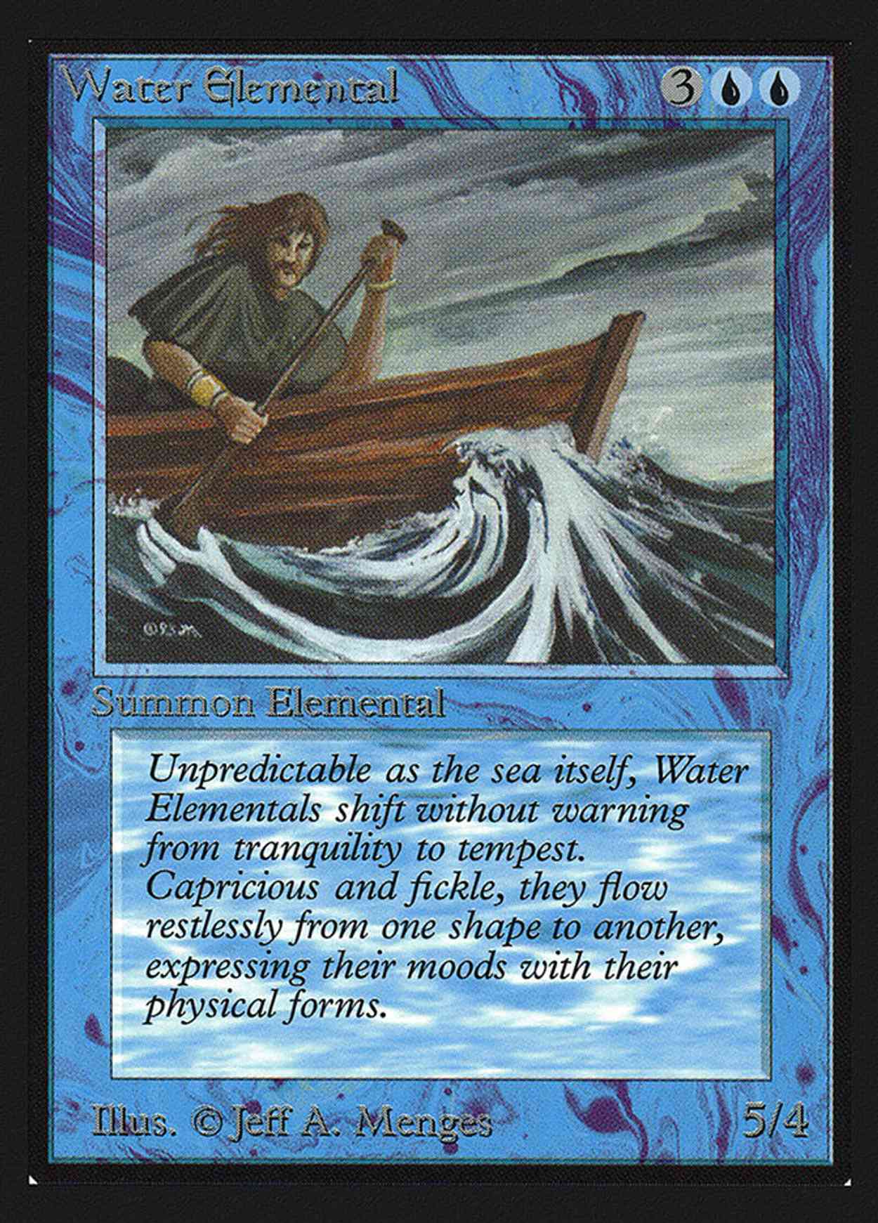Water Elemental (IE) magic card front