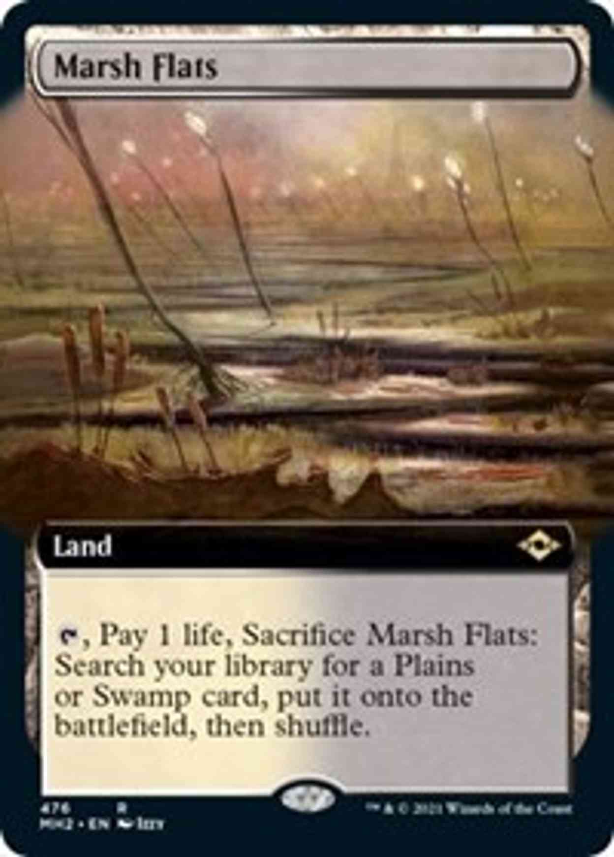 Marsh Flats (Extended Art) magic card front
