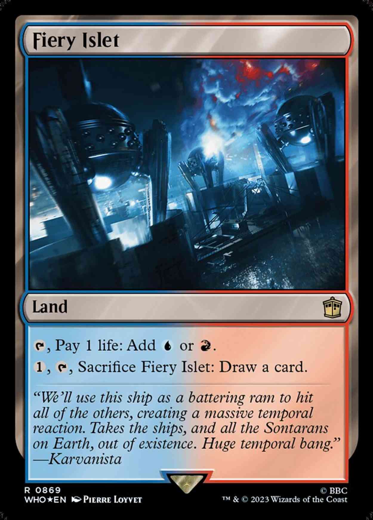 Fiery Islet (Surge Foil) magic card front