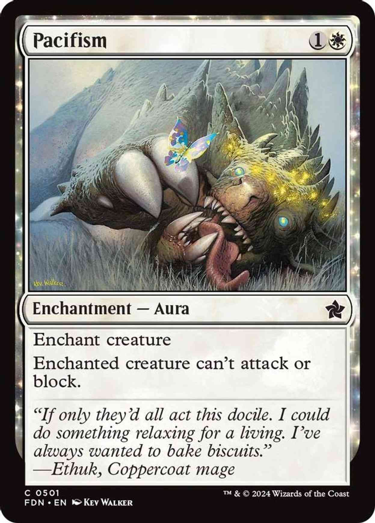 Pacifism magic card front