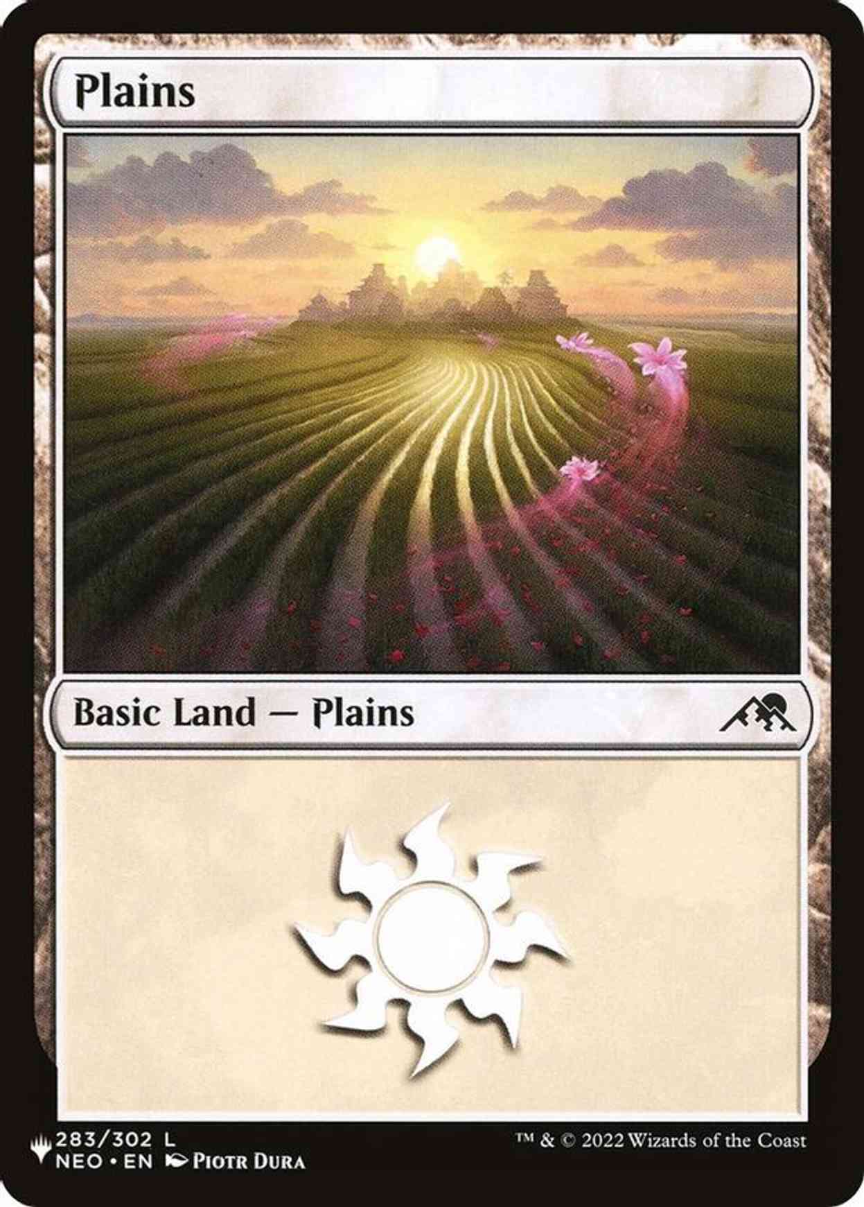 Plains (NEO) magic card front