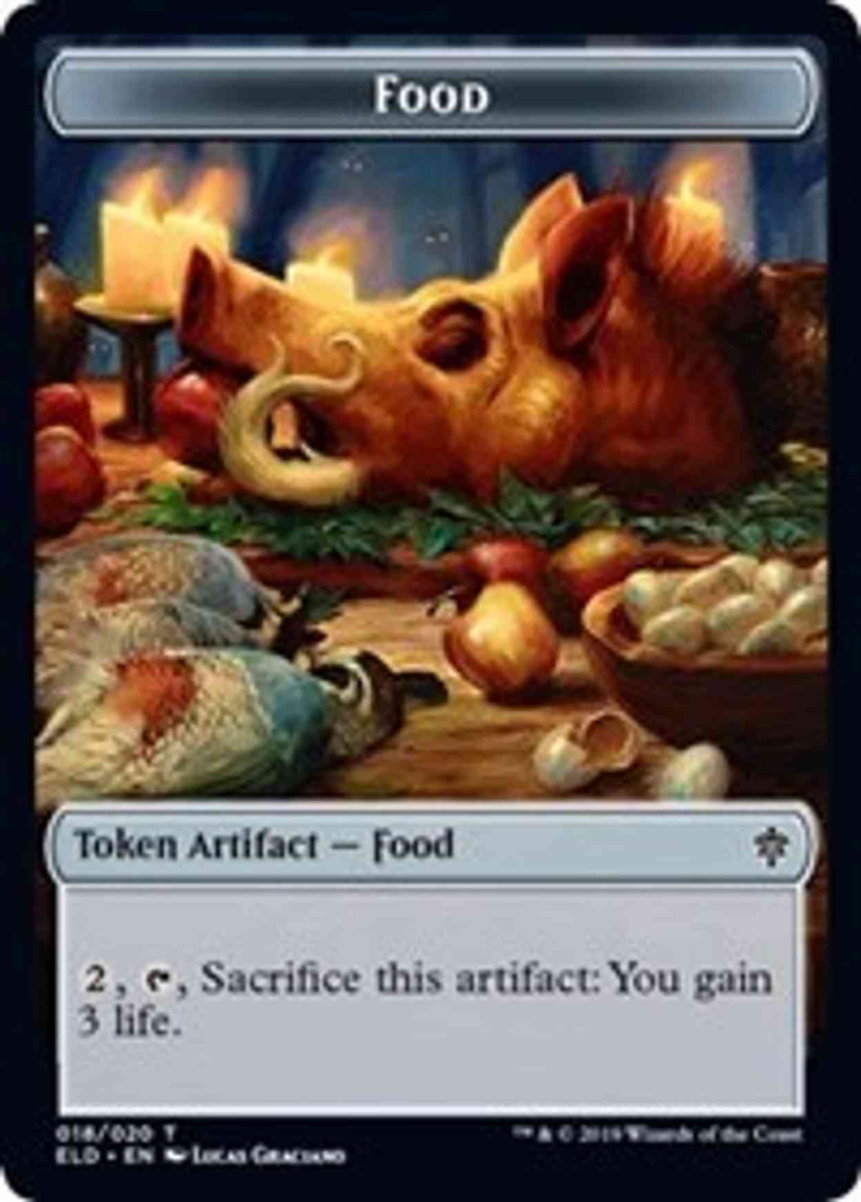 Food Token (18) magic card front