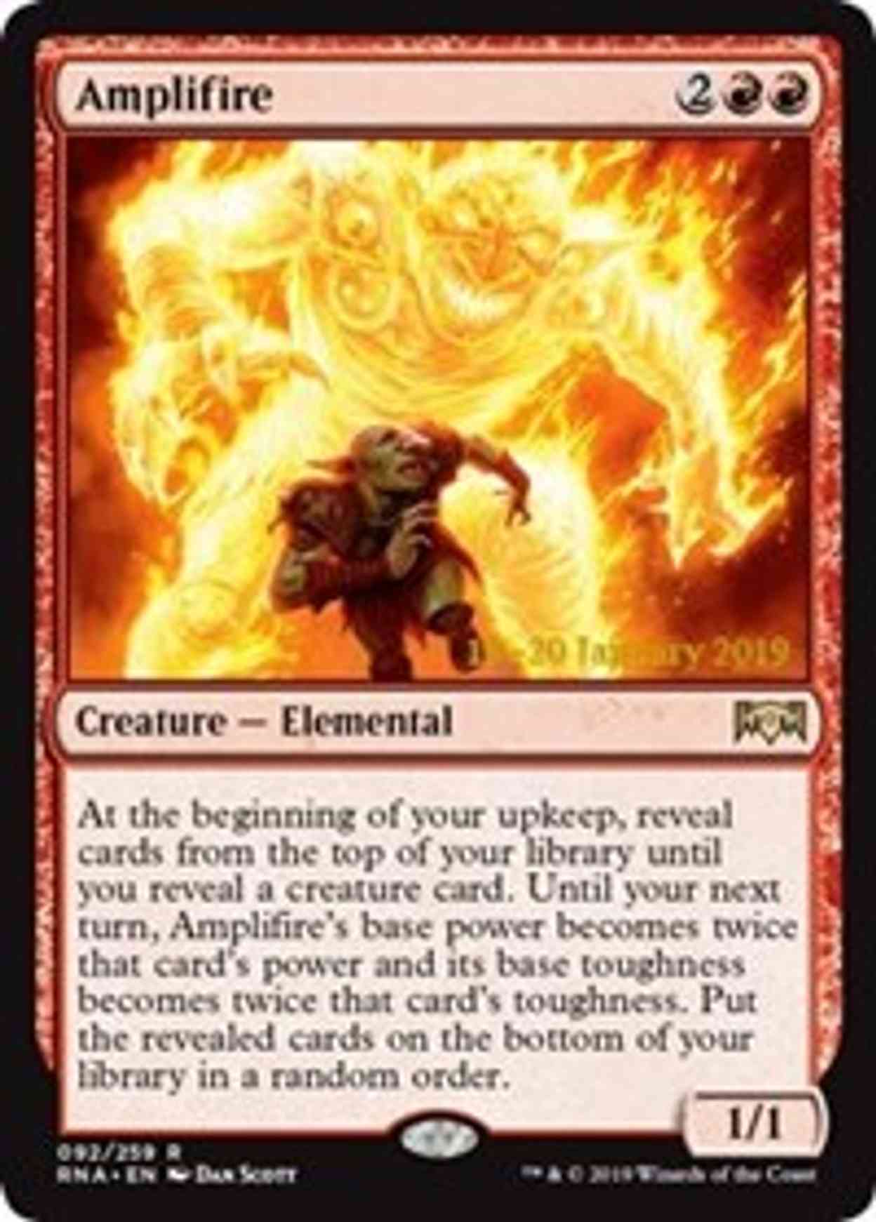 Amplifire magic card front