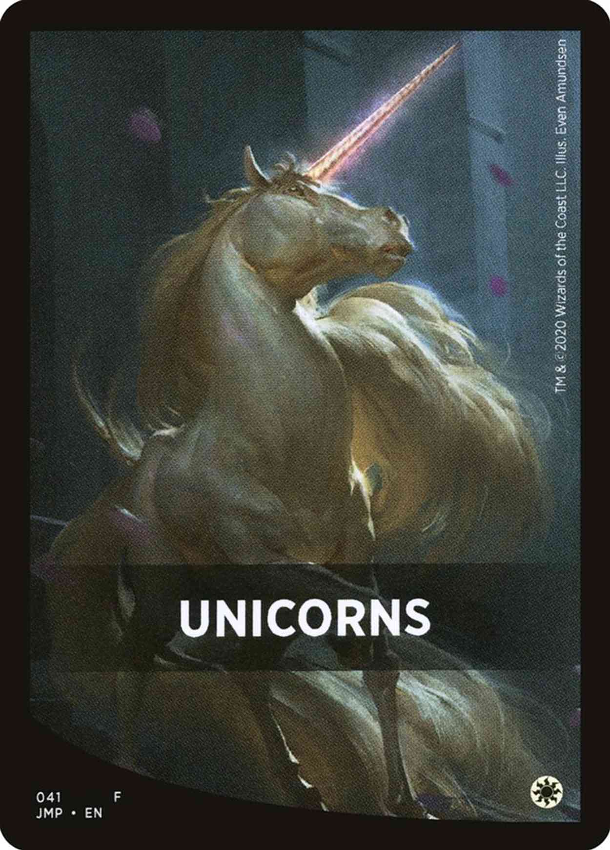 Unicorns Theme Card magic card front