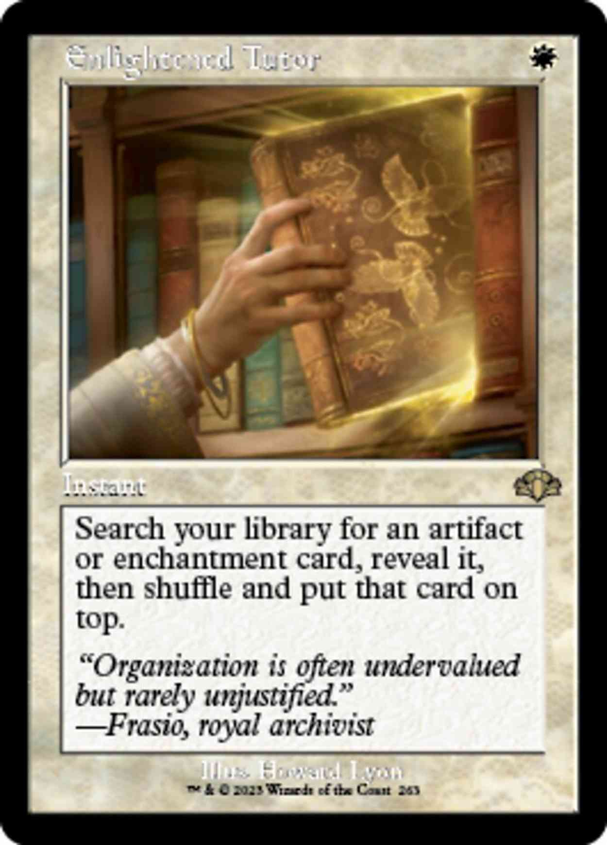 Enlightened Tutor (Retro Frame) magic card front