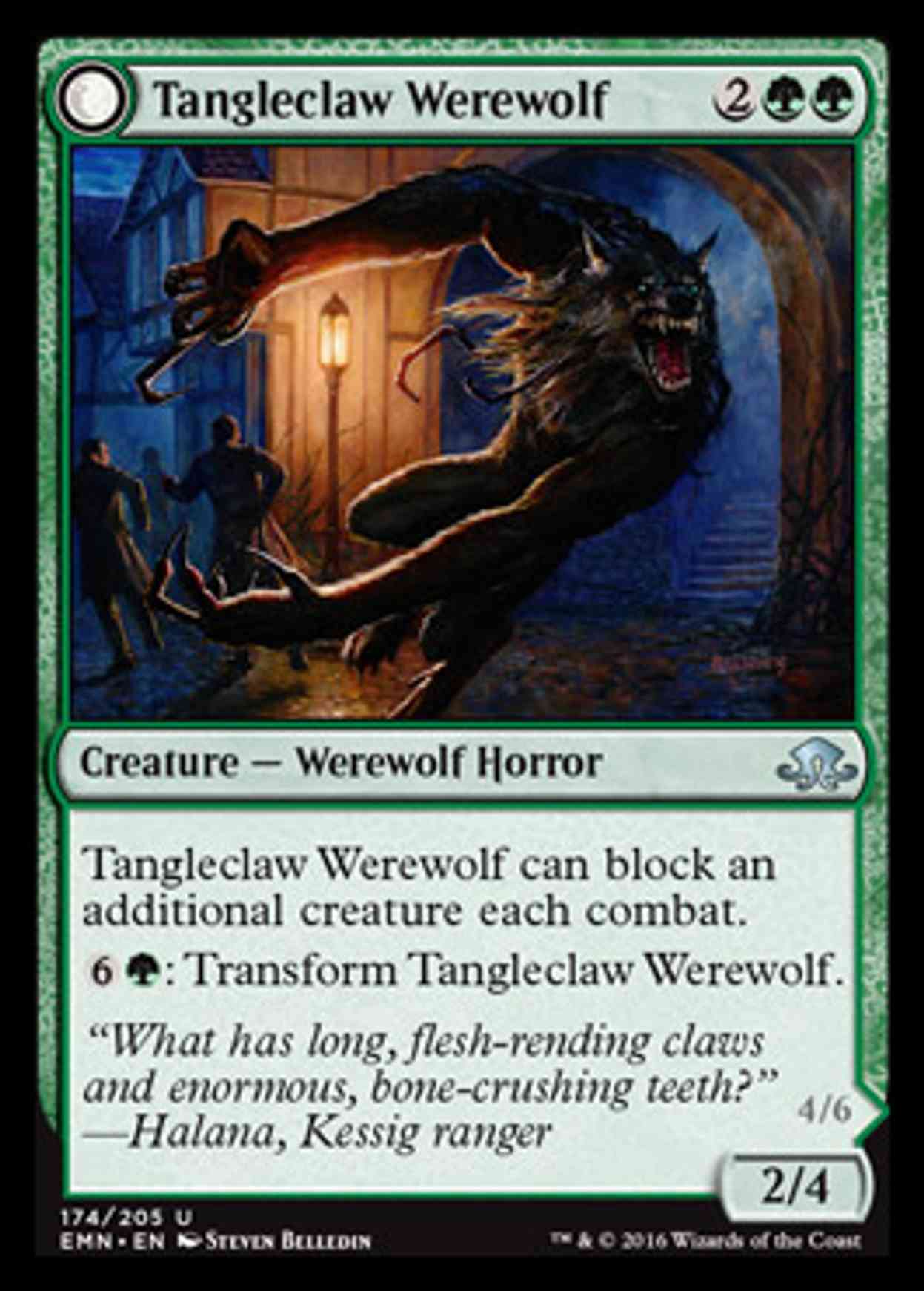 Tangleclaw Werewolf magic card front