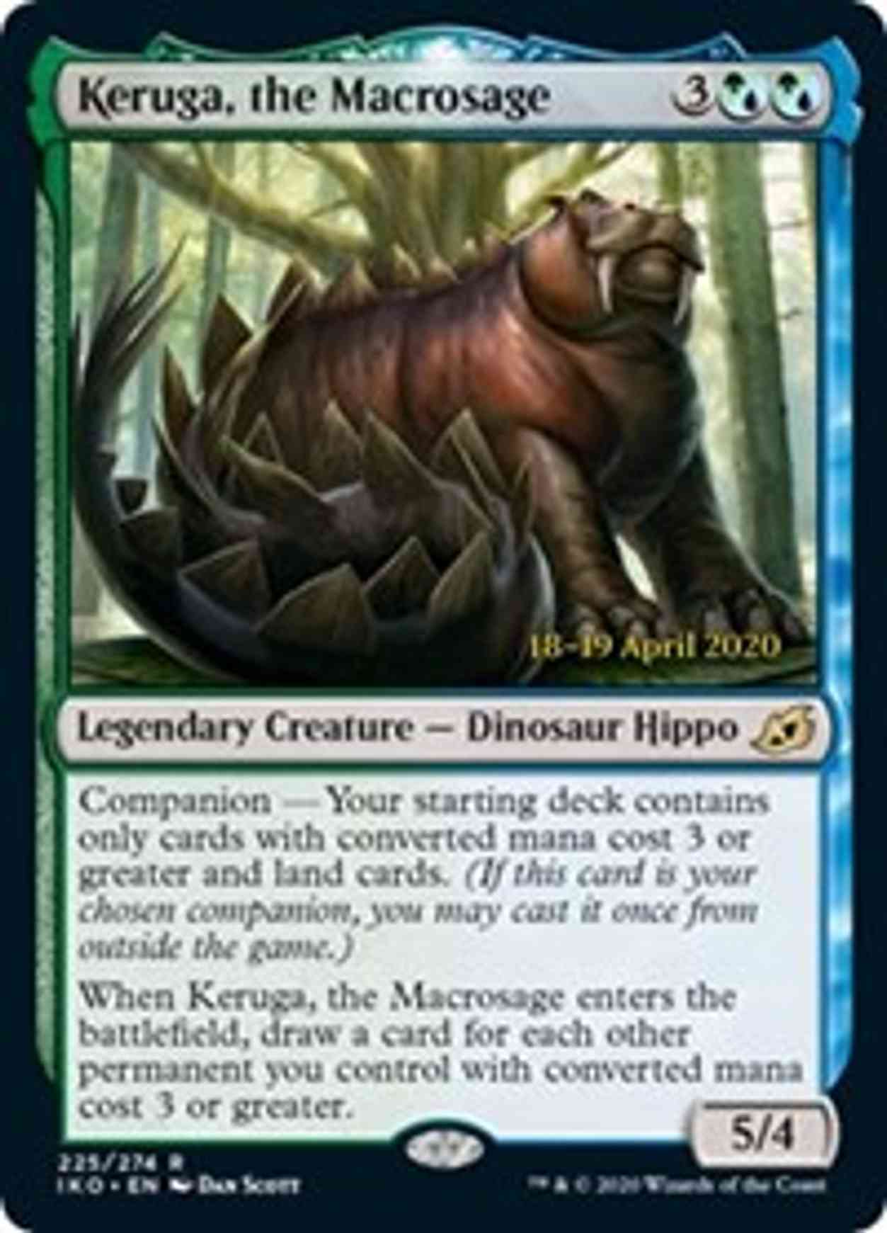Keruga, the Macrosage magic card front