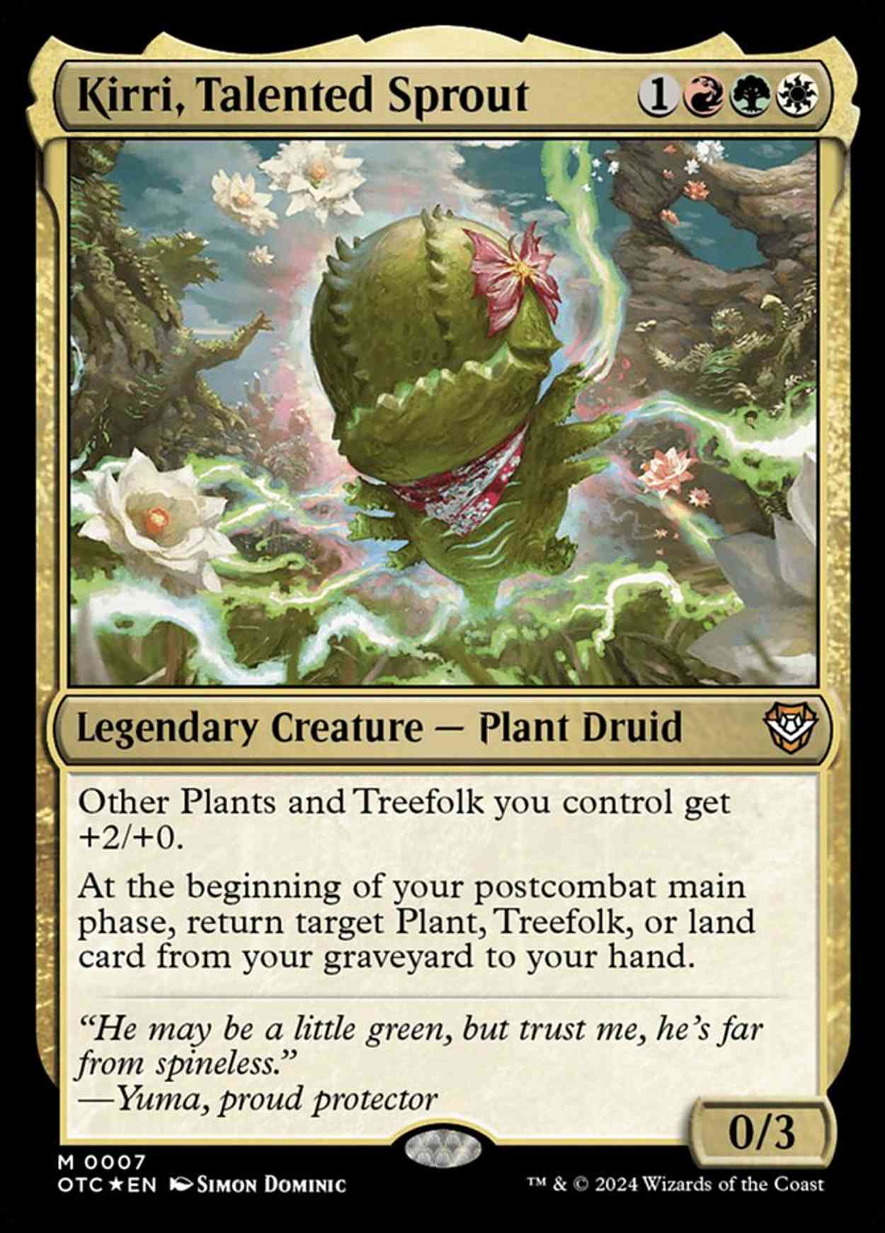 Kirri, Talented Sprout magic card front