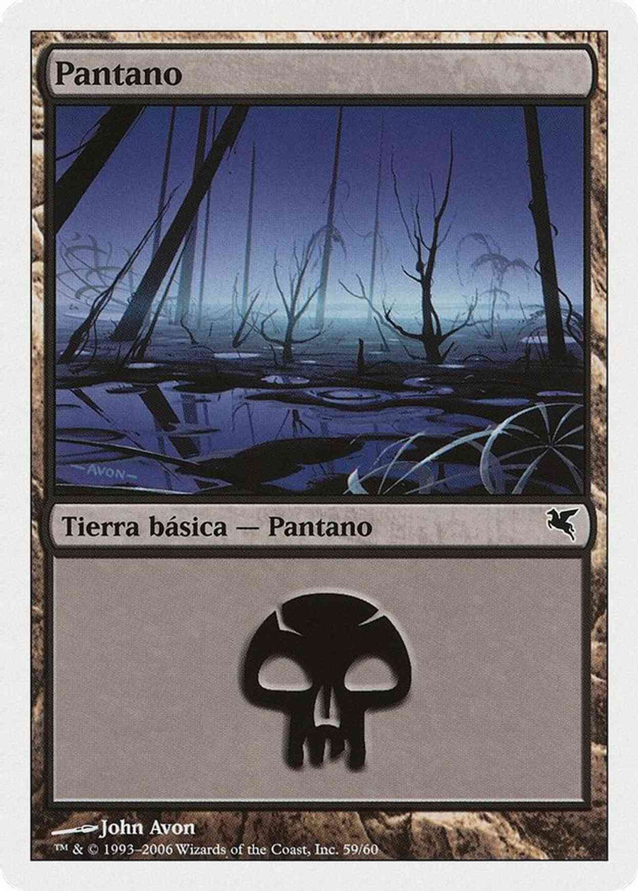 Swamp (Spanish) - "Pantano" (E59) magic card front